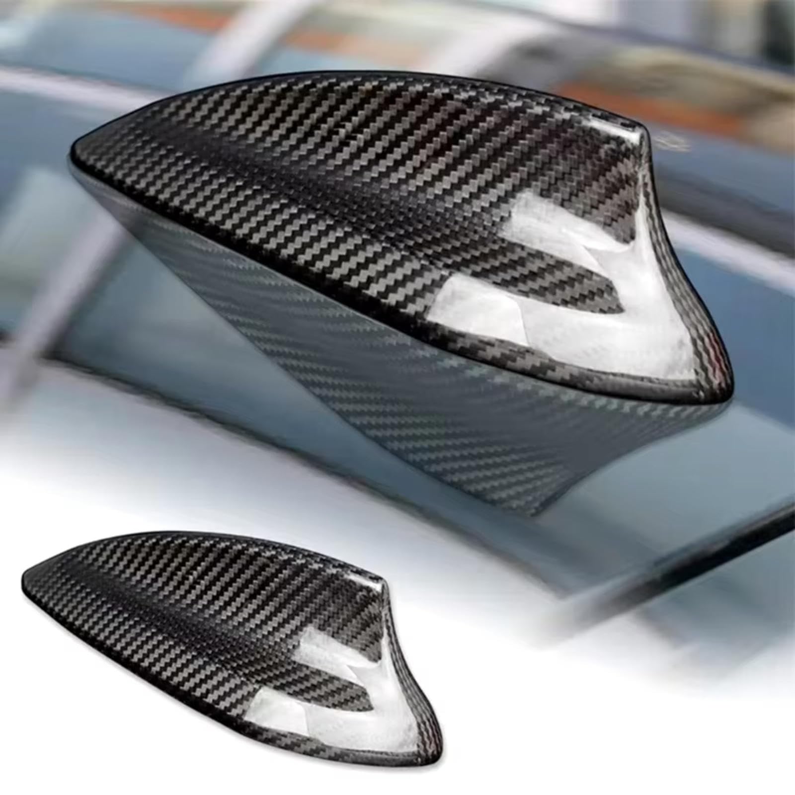 Fit for BMW X5 F15 2014-2019,Antenna Cover,Carbon Fiber Pattern Car Antenna Topper Trim,Exterior Car Roof Decoration