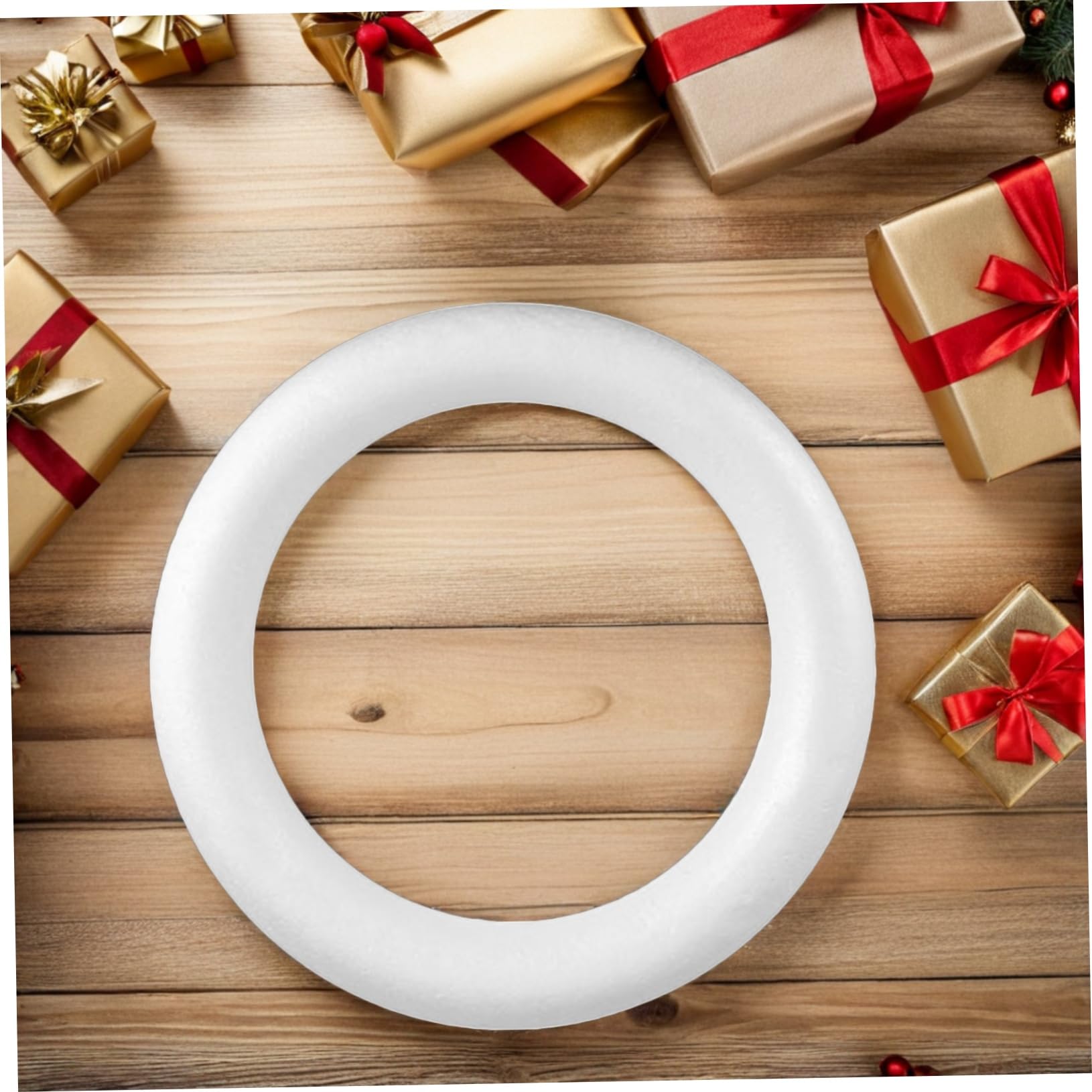 ULTECHNOVO 3pièces Kit de Couronne de Noël Cercles Mousse pour Loisirs Créatifs Décorations de Porte Entrée DIY Noël et Thanksgiving