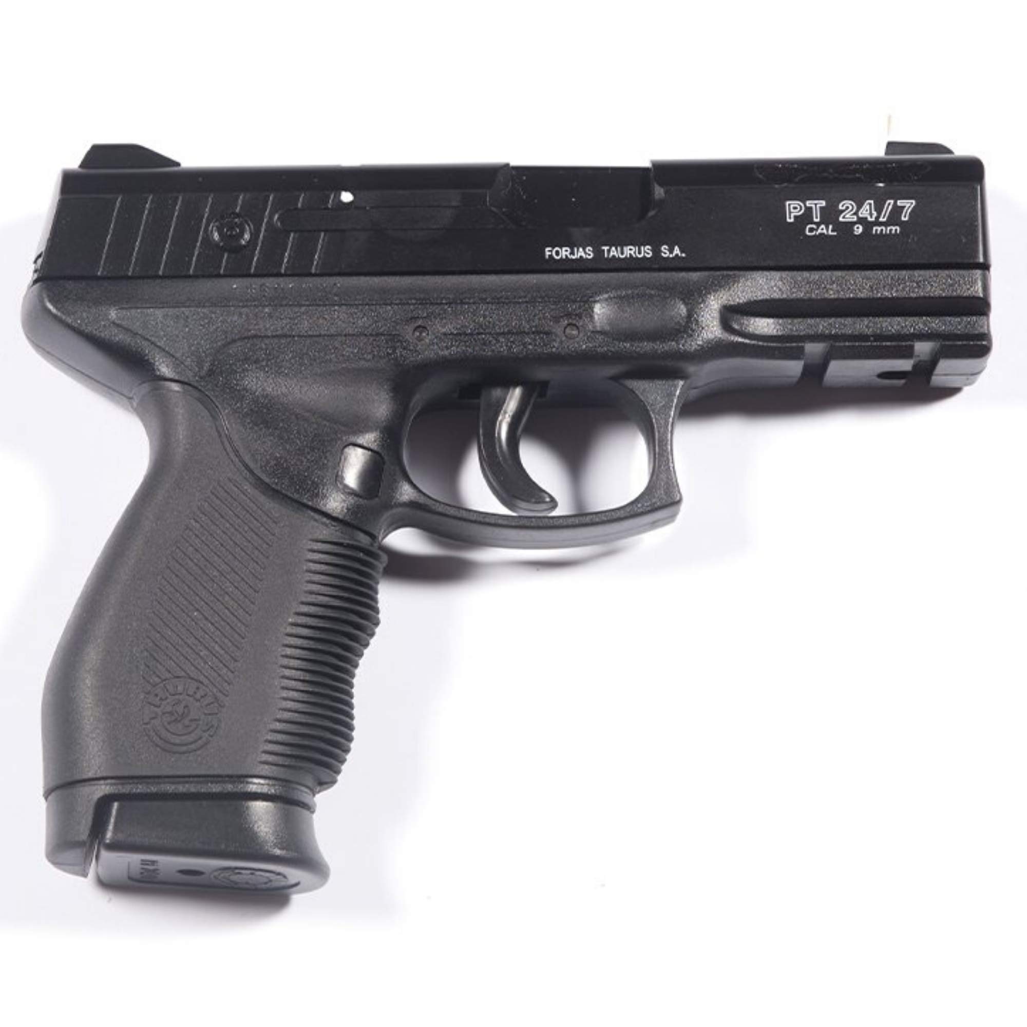 Cybergun Pistola Softair Taurus PT24/7 - Caricamento Manuale - Abs - Semiautomatica - Bax Regolabile - Caricatore 25 Pallini - Colore Nero - Replica Giocattolo
