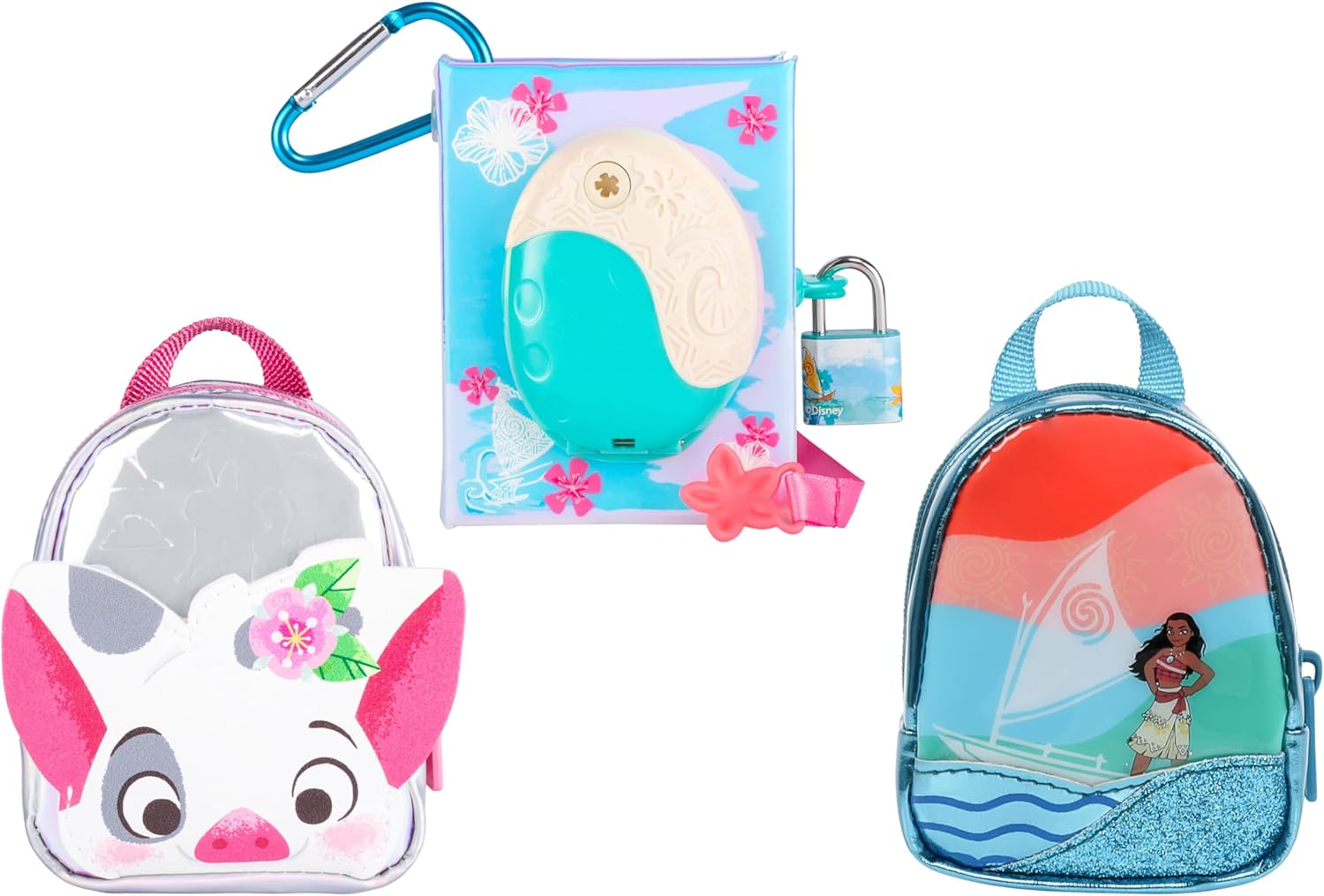 REAL LITTLES Disney Lilo & Stitch Fan Favorites 3 Pack, Includes Themed Micro Backpack, Handbag and Journal, with 15 Micro Surprises Inside