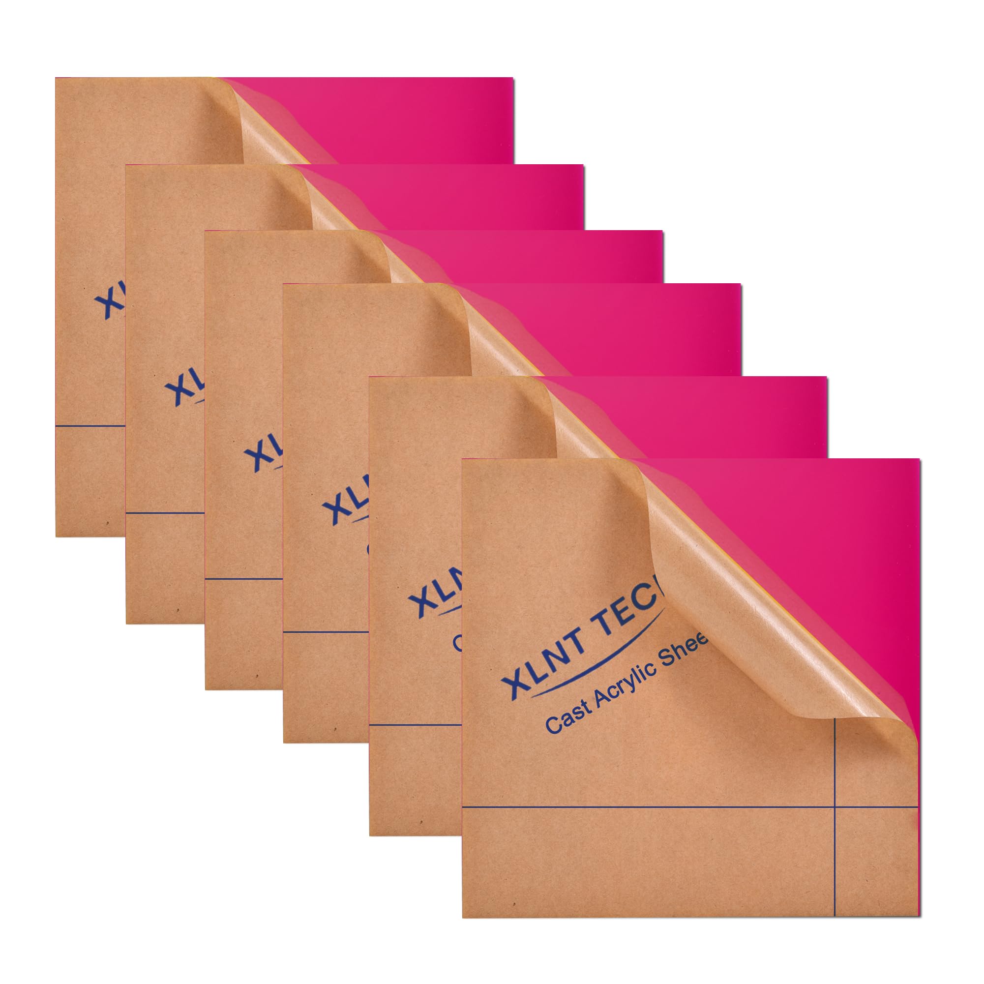 Yellow Acrylic Sheets - 6 Pack, DIY Projects -6
