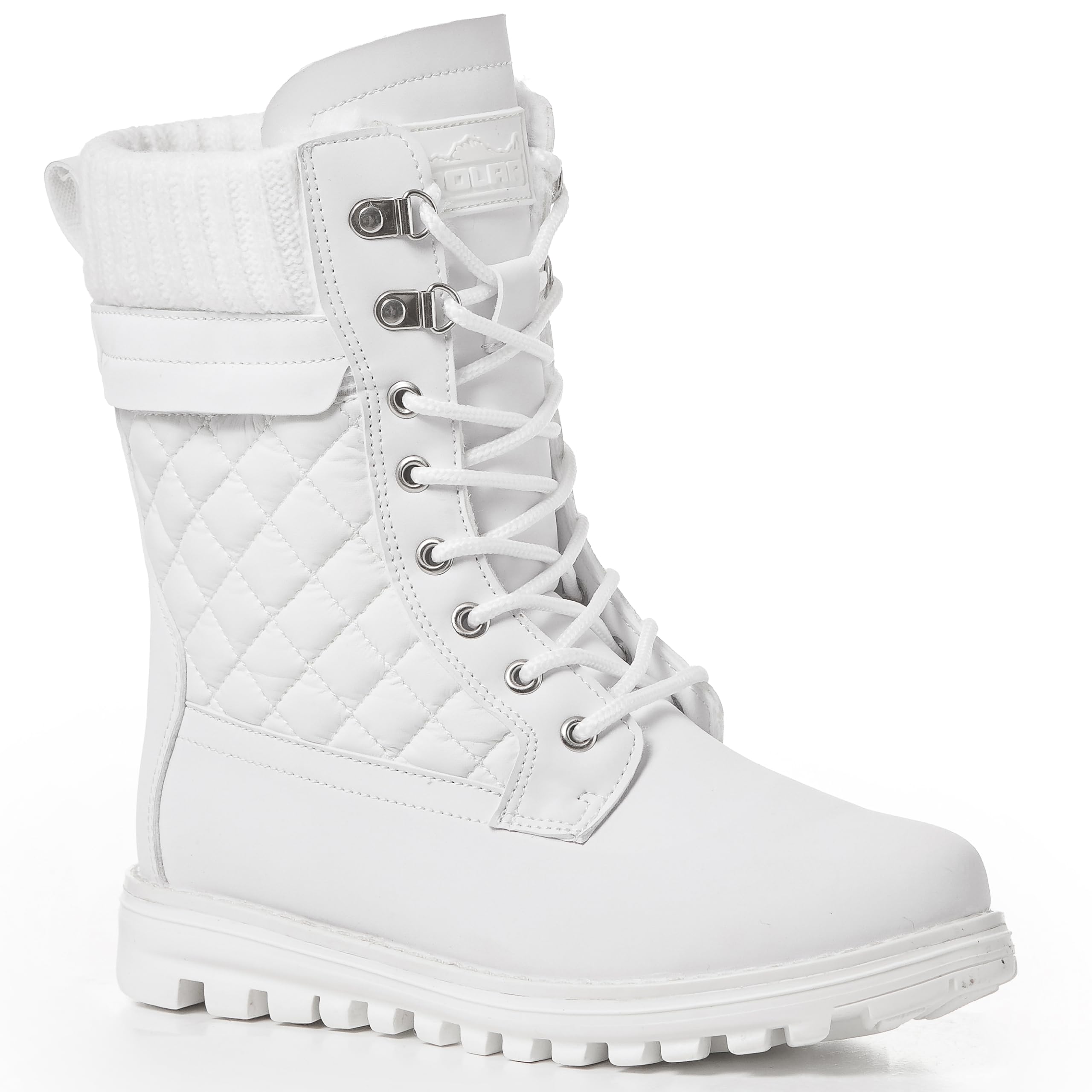 Polar Womens Memory Foam Outside Pocket Inside Zip Thermal Wateproof Deep Tread Rubber Sole Snow Boots - UK9/EU42
