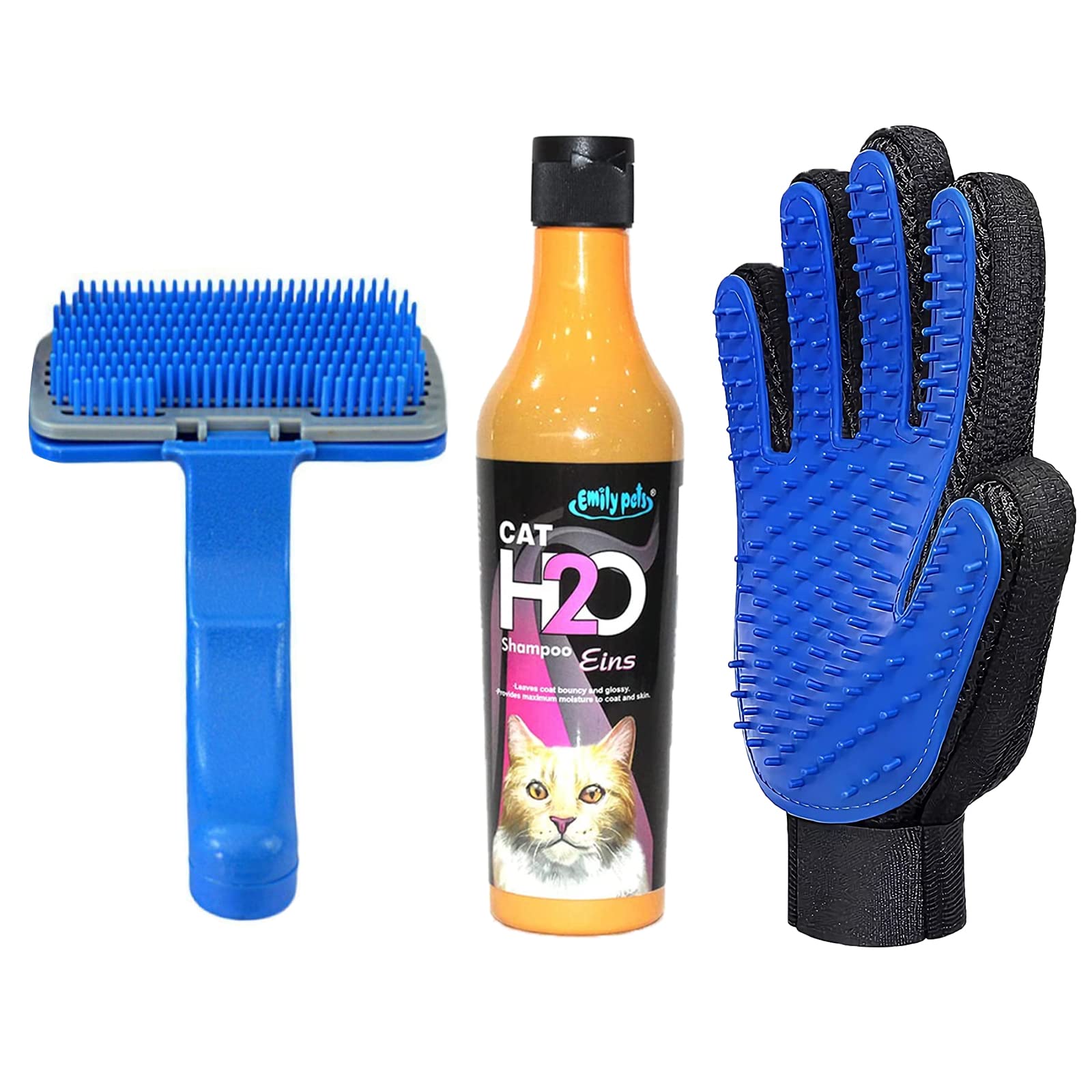 Emily Pets Cat Shampoo (EINS) Anti-Dandruff, Itch Relief, Moisturizing and Nourishing Hair, Shiny Body Wash All Cats & Rabbit and Comes with Grooming Hand Glove Dog Slicker Brush Offer (B0BV6CWDBT) Amazon Price History, Amazon Price Tracker
