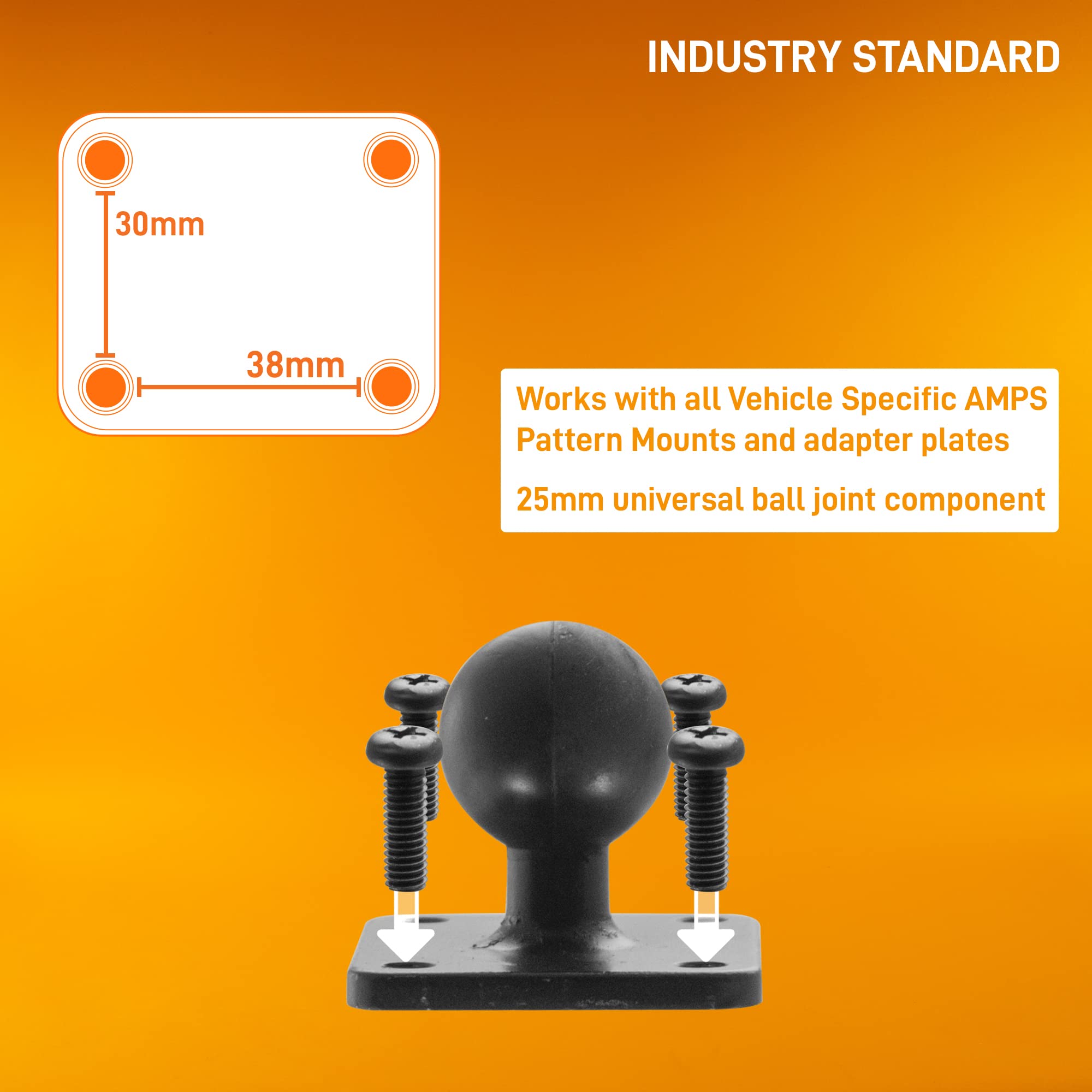 iBOLT TabDock Bizmount AMPs métalliques – Support de base robuste pour toutes les tablettes de 7 à 10 (iPad, Samsung Tab) pour voitures, bureaux, plans de travail : idéal pour les véhicules