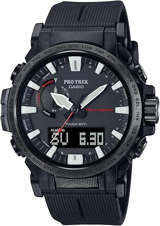 Casio PRW-61Y-1BJF ProTrek Wristwatch, Climber Line, Radio Wave, Solar, Biomass Plastic, Mens Black