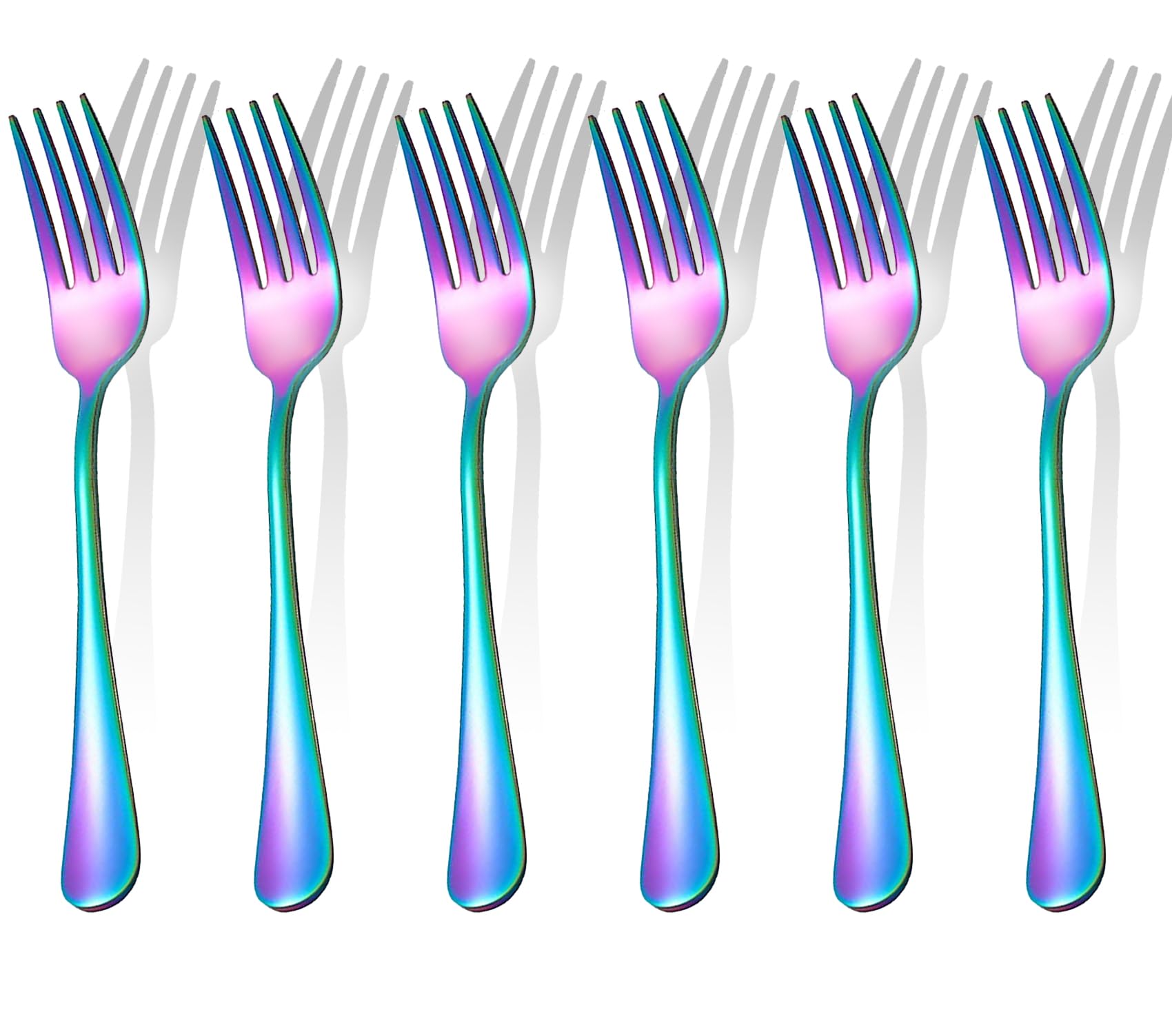 Dinner Forks, Set of 6 Top Food Grade Stainless Steel Silverware Forks, Flatware Set,8 Inches, Mirror Finish & Dishwasher Safe, New Apartment Essentials Cutlery Set — Amazon image 11