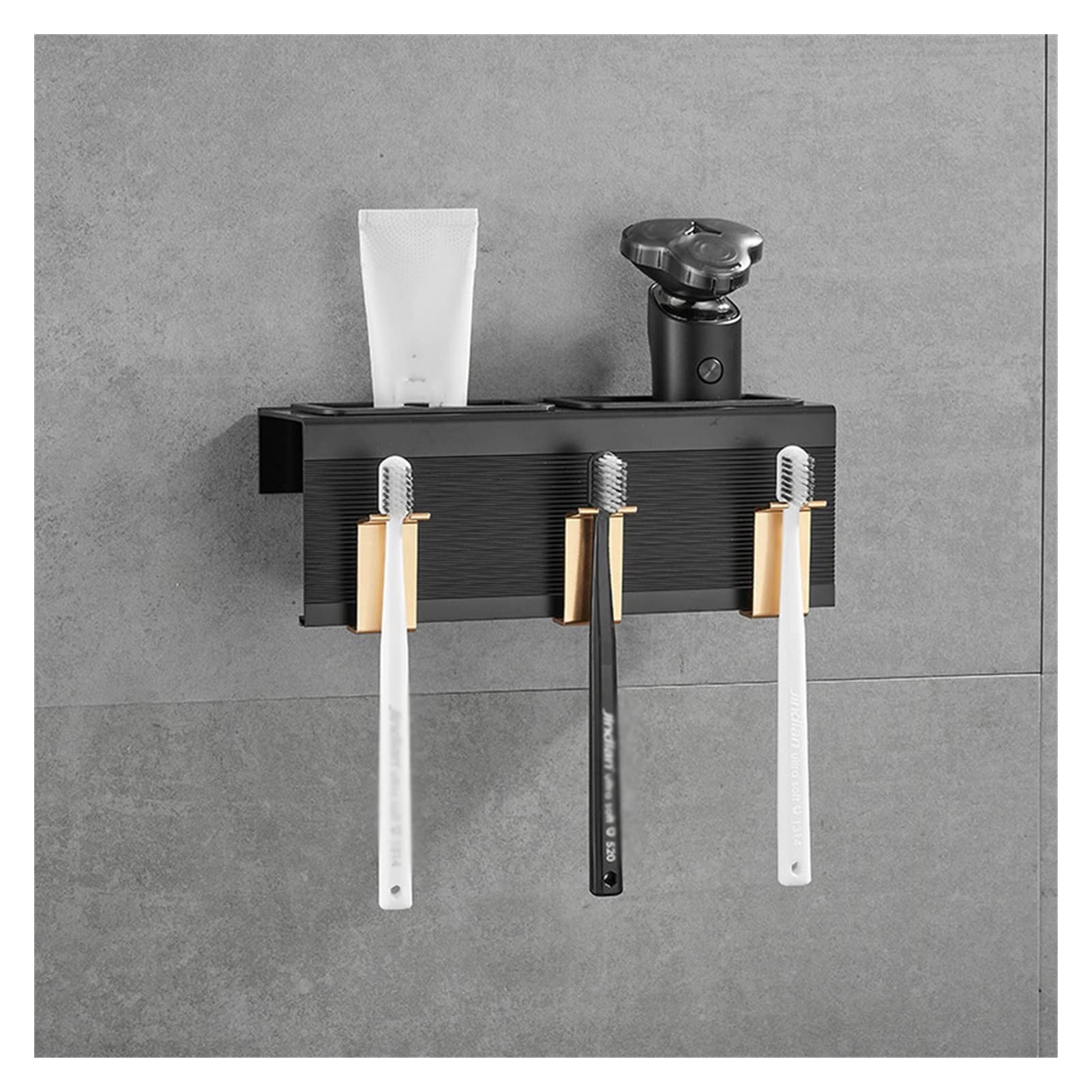 Estante para Cepillos de Dientes Porta di spazzolino da Denti a Parete di Lusso Moderno a Parete di Lusso for portametta for Bagno Porta spazzolino da Dono di spazzolino(B)