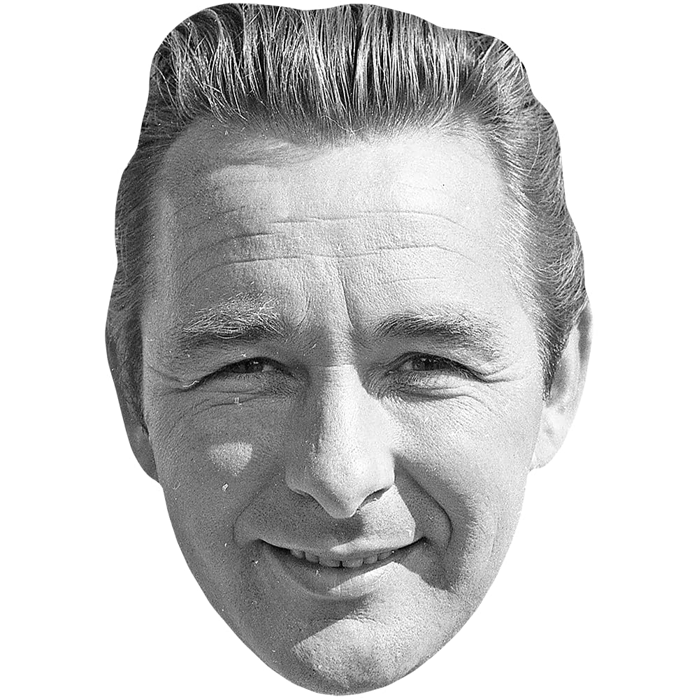 Brian Clough (BW) Celebrity Mask, Flat Card Face, Fancy Dress Mask