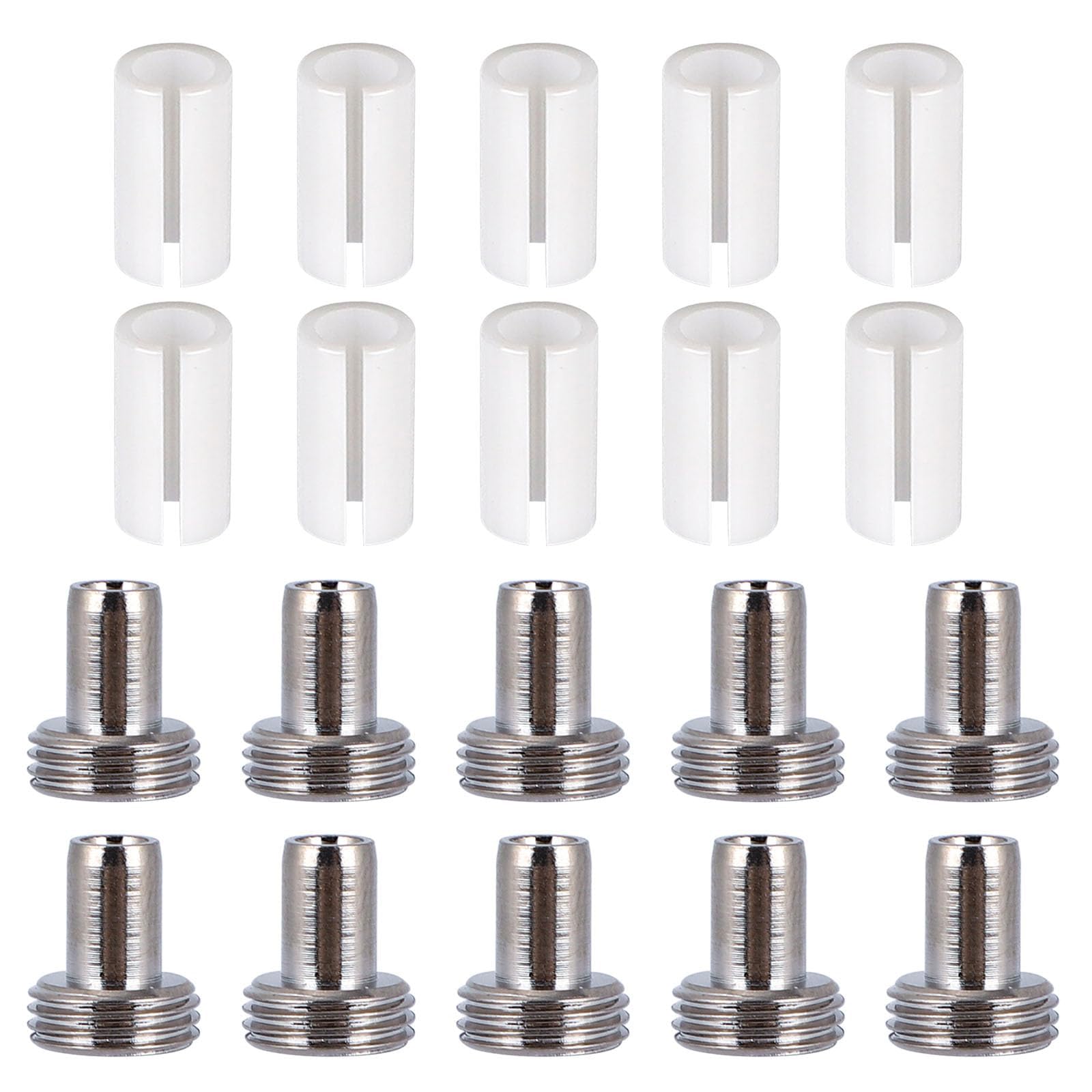 Apglsxy Red/Light Of 10Pcs Pen Replacement Components Including Ceramics Sleeves And Metal Head Fiber Visual Maintenance Set