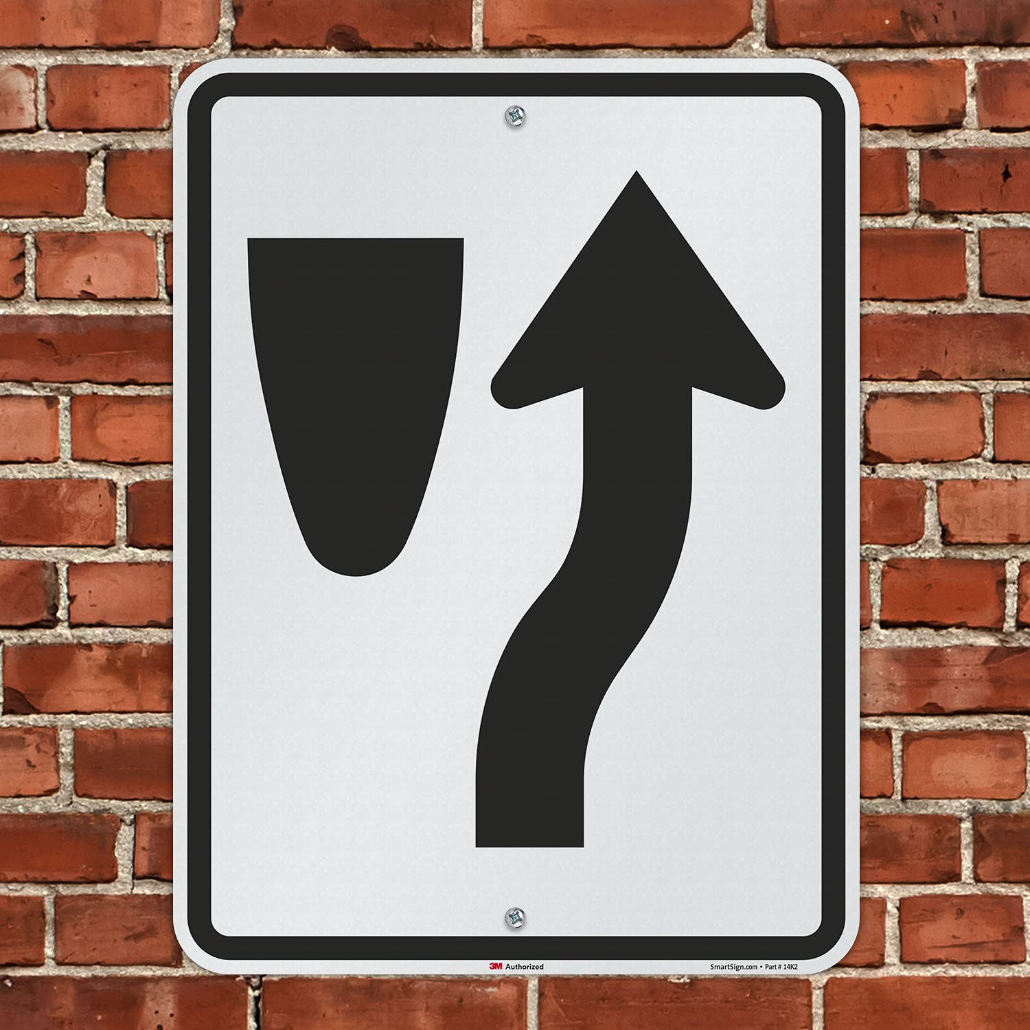 DOT Compliant Road Sign SmartSign 24x24 Inch No Right Turn Metal Sign ...