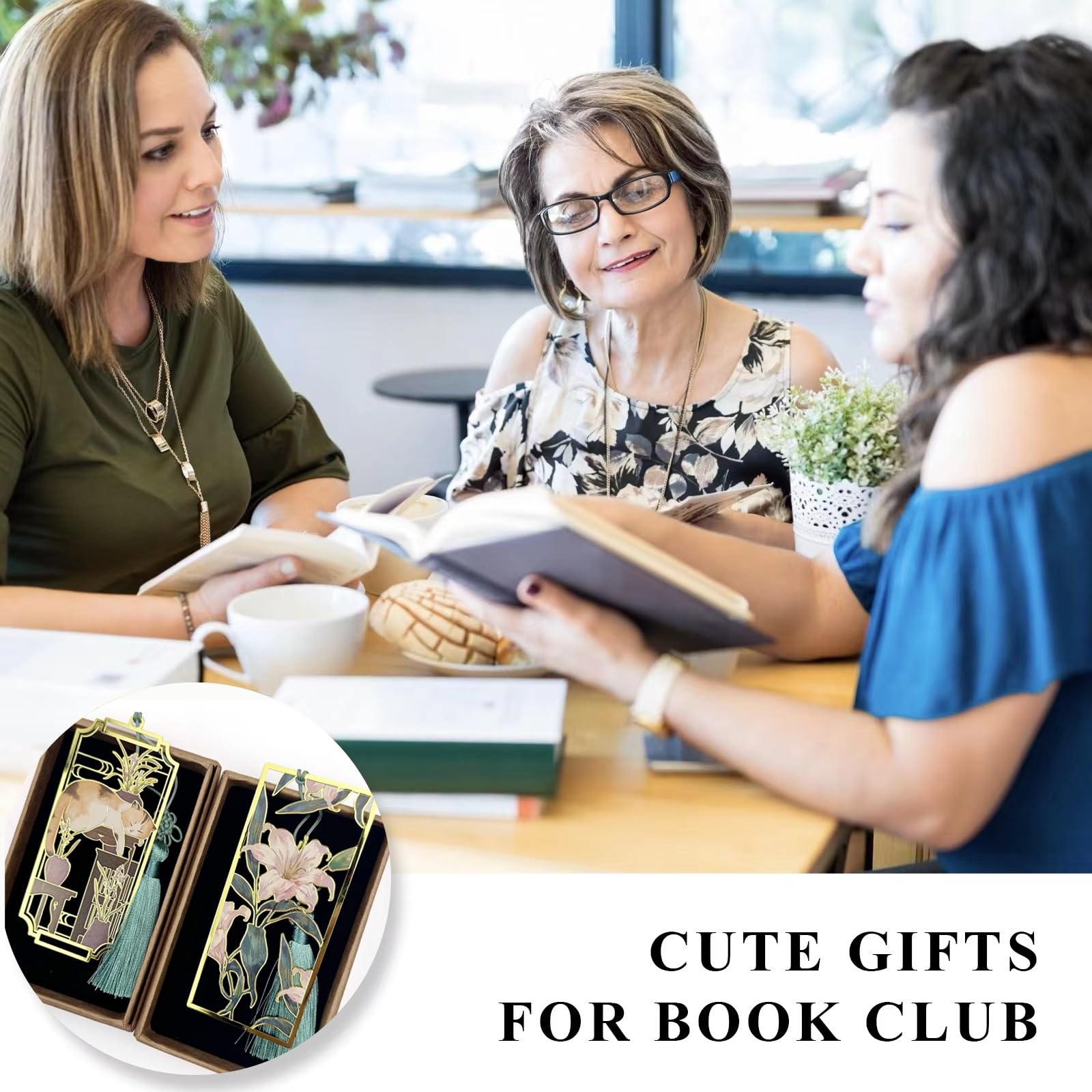 HeyMila Metal Cat Bookmark, Cute Gift For Women Teachers Students And - View #9