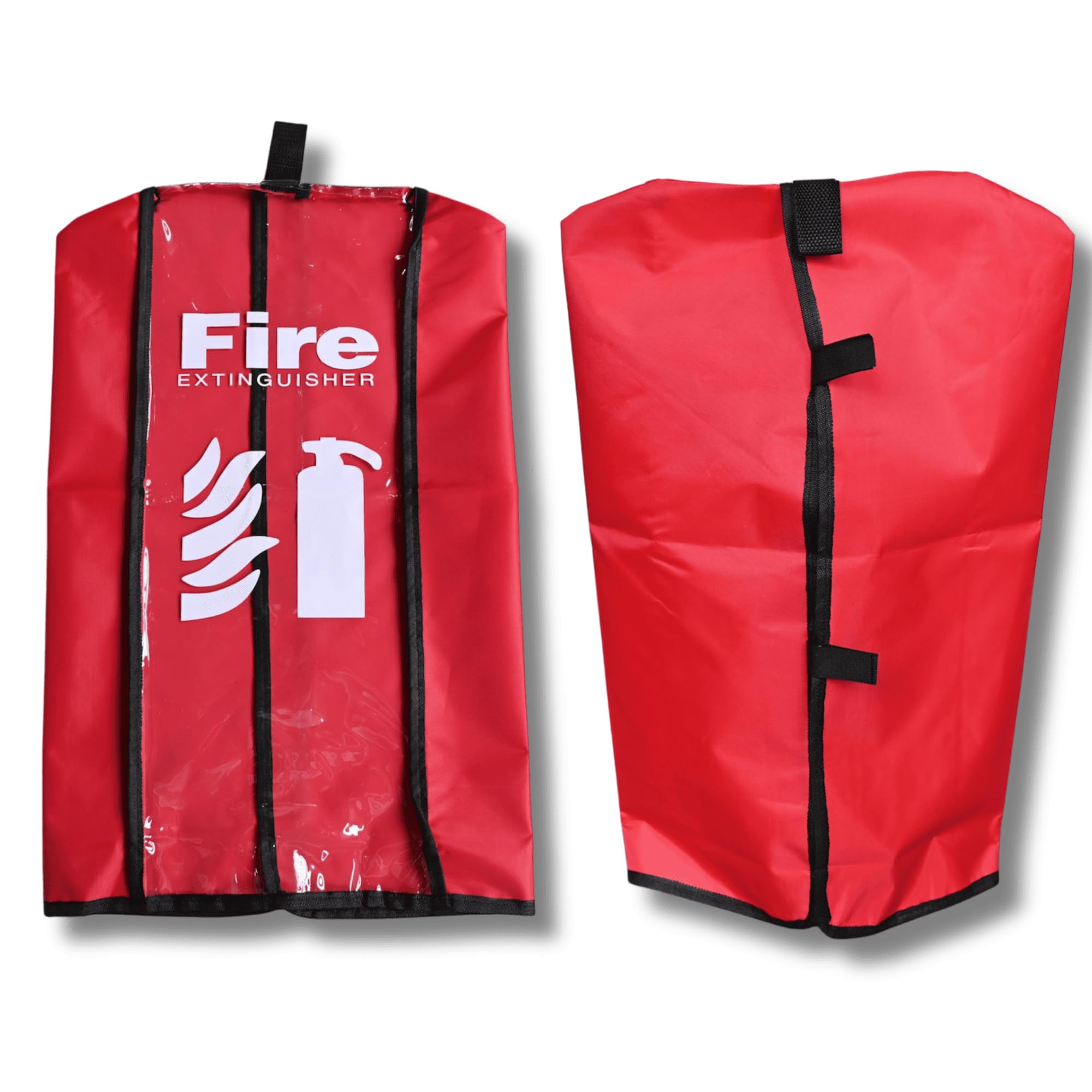 Funda para extintor de incendios - Tamaño grande, paquete de 6 - Hasta 10 kg contra el polvo y los arañazos, funda transparente para extintor de incendios - Cubierta protectora impermeable