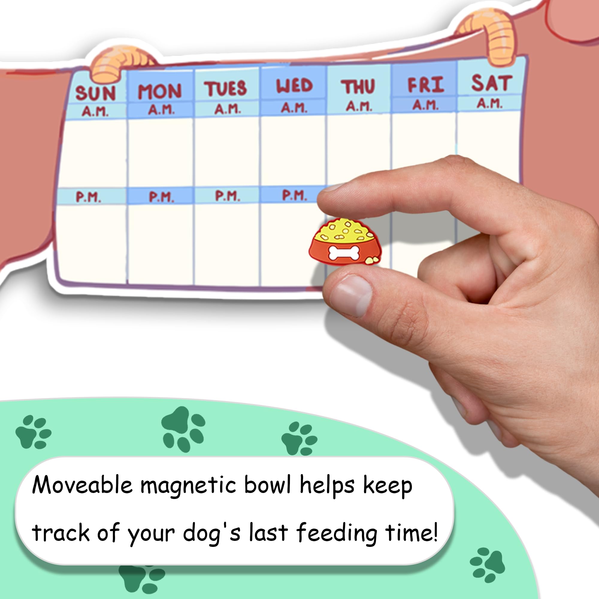 amazon-com-dog-feeding-reminder-fridge-magnet-with-am-pm-indication-chart-and-moveable-dog-bowl-tracker-home-kitchen for Free Printable Dog Feeding Schedule Template Amazon.com: Dog Feeding Reminder, Fridge Magnet with AM/PM Indication Chart and Moveable Dog Bowl Tracker : Home & Kitchen for Free Printable Dog Feeding Schedule Template