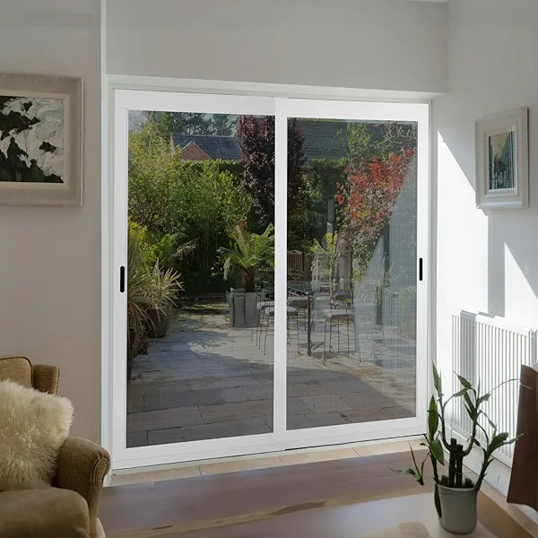 Guardian K.D. Standard Galv Steel Plus Aluminum Frame Sliding Screen Door Kit, (White, 36''x96'') Height Adjustable Upgraded Rust-Proof and Durable Mosquito Proof for Patio Backyard and Bedroom