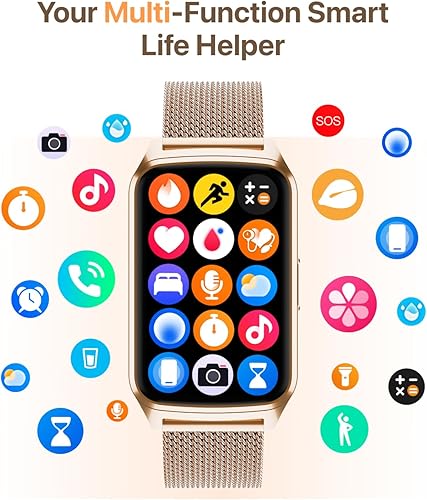 Miniatura 7 de Reloj inteligente con monitor de salud y fitness con frecuencia cardíaca 247, monitor de sueño de oxígeno en sangre, contador de calorías y