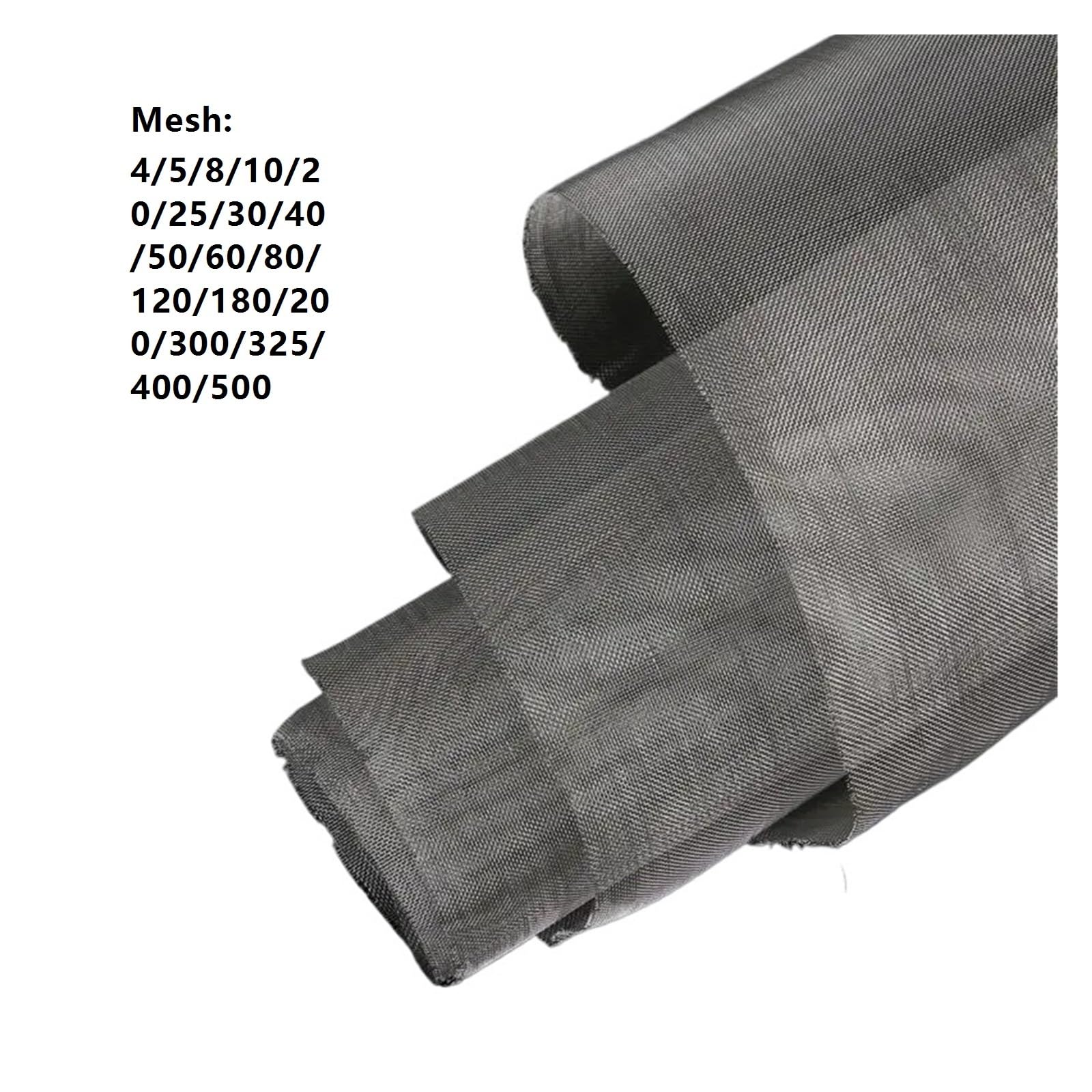 Tamiz de alambre tejido fijo, reparación pantalla filtro malla acero inoxidable 304, 1 ud(500 Mesh 30x90cm)