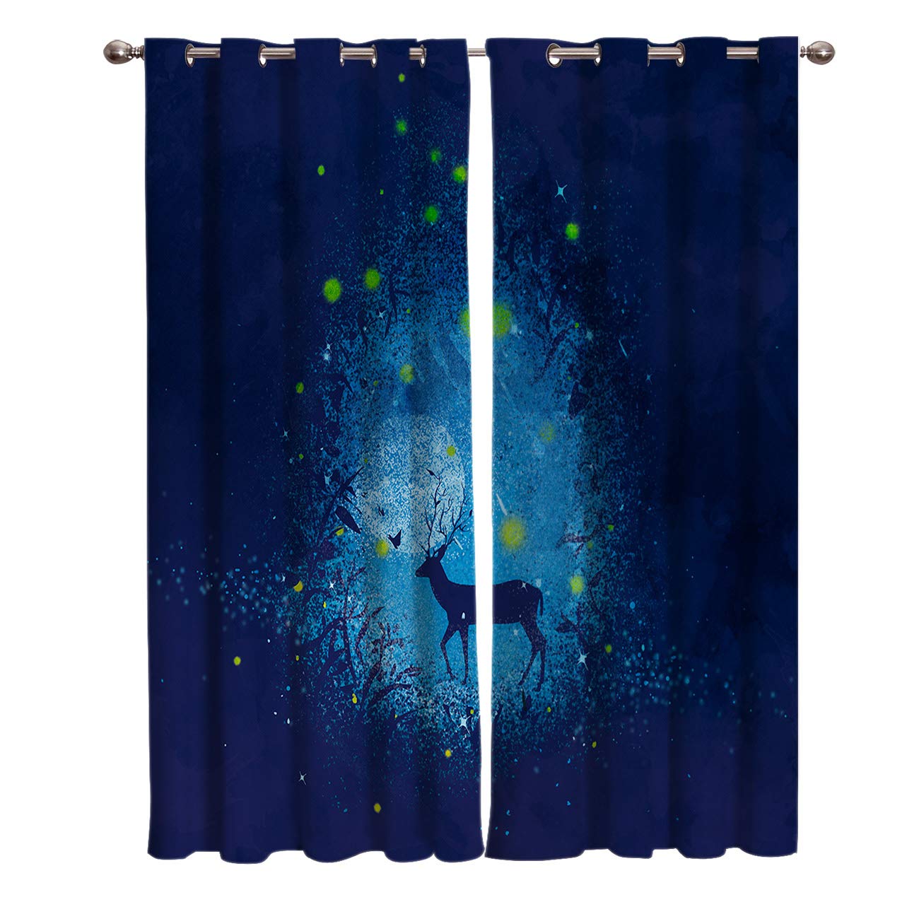 Amazon 遮光カーテン 動物 イラスト 星空 月 蛍 鹿 ドレープカーテン おしゃれ 断熱 遮熱 防音 昼夜目隠し 遮像 デコレーション 洗濯可 取り付け簡単 135cmx160cmx2 カーテン オンライン通販 Amazon 遮光カーテン 動物 イラスト 星空 月 蛍 鹿 ドレープカーテン おしゃれ 断熱 遮熱 防音 昼夜目隠し 遮像 デコレーション 洗濯可 取り付け簡単 135cmx160cmx2 カーテン オンライン通販