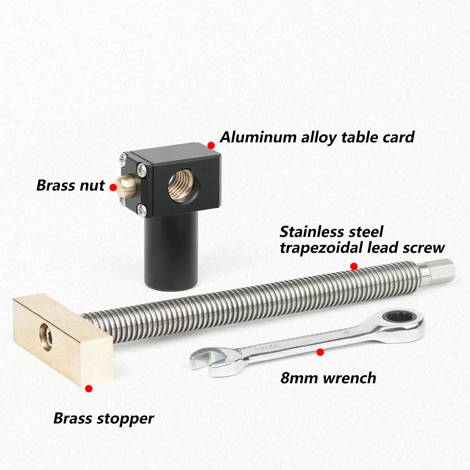 Pinza de sujeción rápida para perro, para escritorio, de acción rápida, ajustable, 19/20 mm