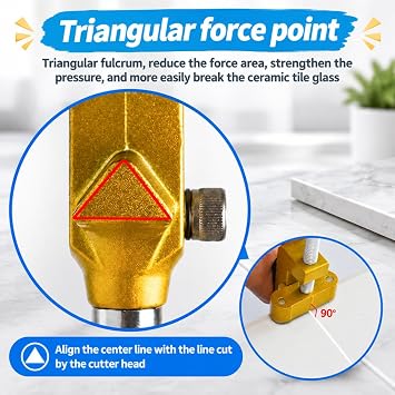2 in 1 Glass Cutting Tool Kit Breaking Pliers and Glass Cutter Tungsten Hand Portable Glass knife for Ceramic, Mirror, Manual Tile Cutter Glass Breaker with 2 Bonus Tungsten blades and Screwdriver
