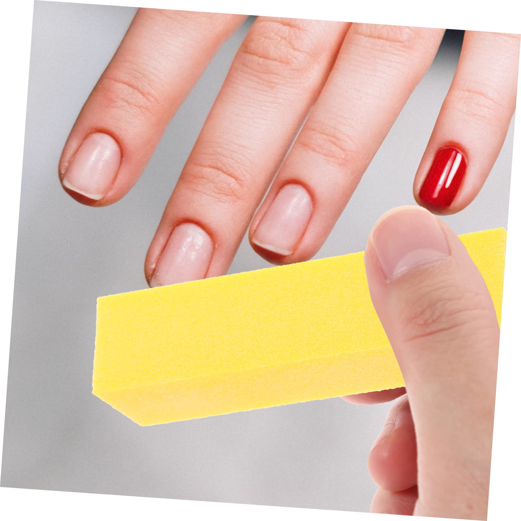 Healvian 50pezzi Limette Professionali Per Unghie Strumenti Portatili Per Manicure e Pedicure Blocchi Per Smerigliare Bifacciali Spugna Per Uso Domestico e Professionale