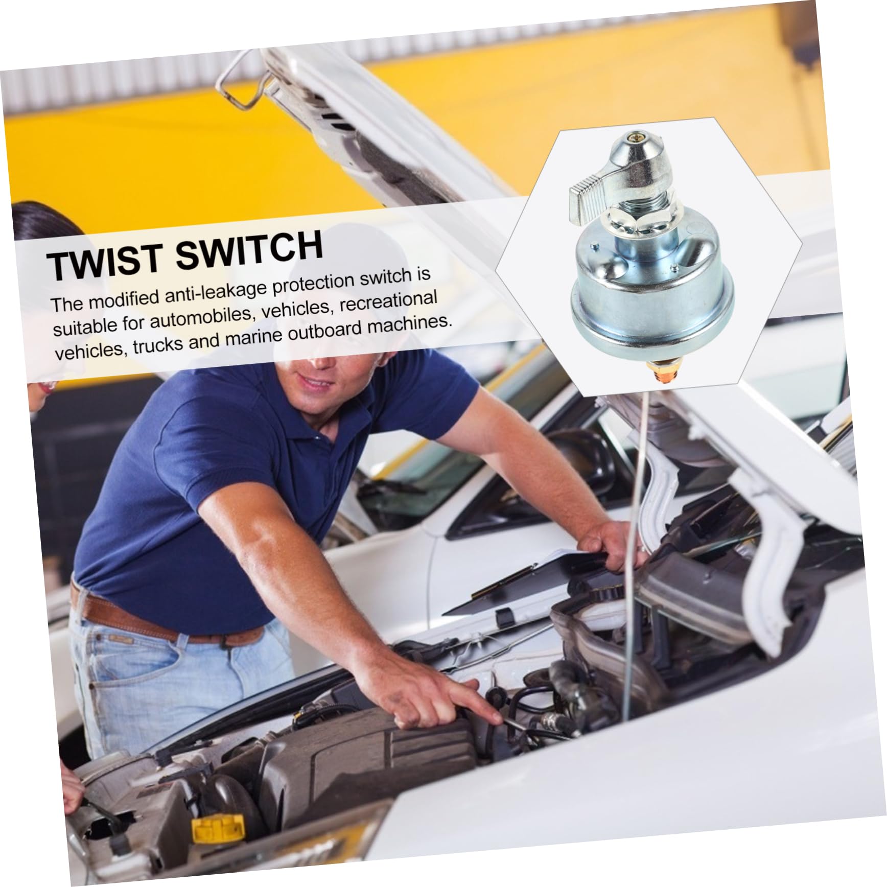 GLEAVI 3pcs Battery Disconnect Switch for Boat Dual Battery Switch for Vehicle Rv Trailer