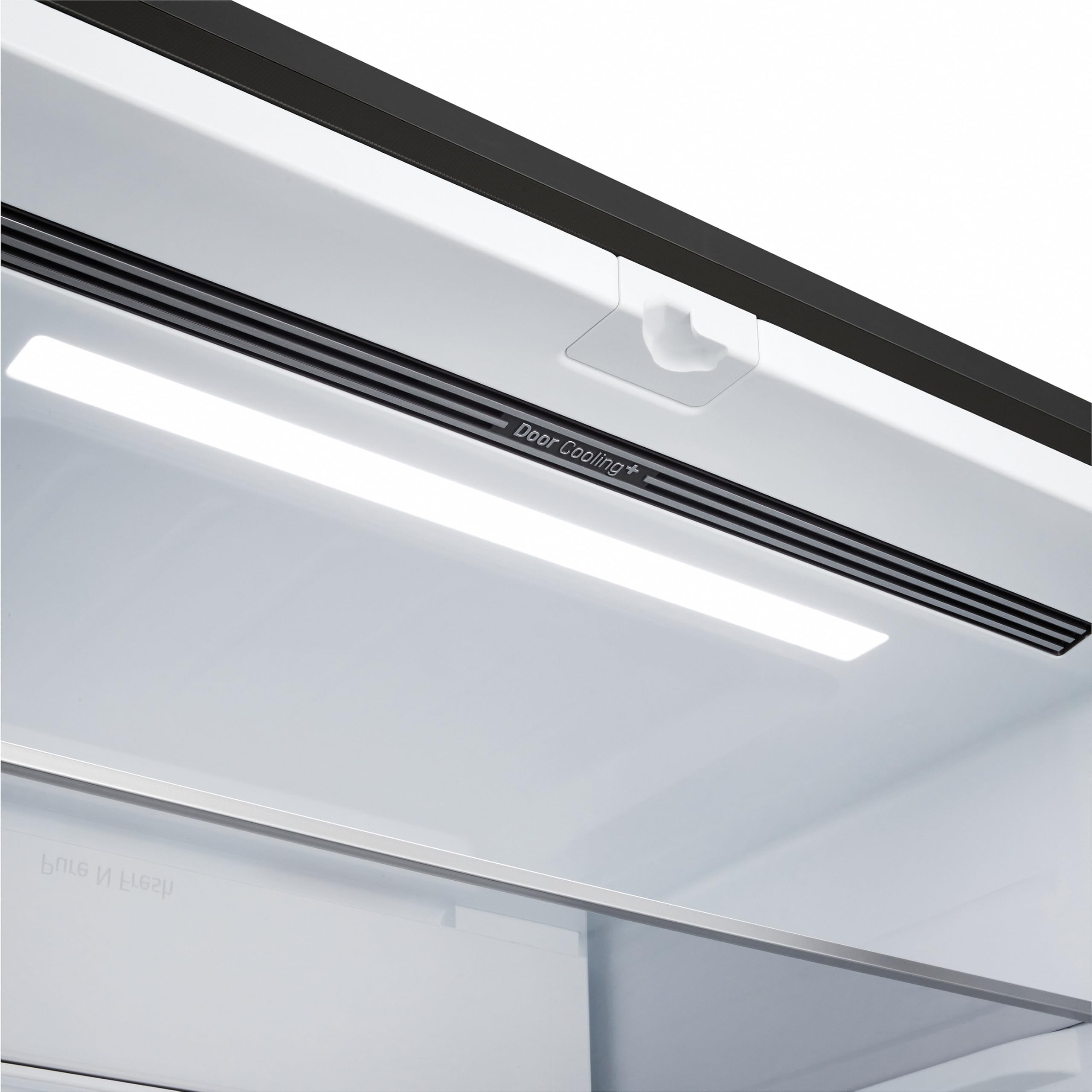 LG GMBS30SDEP SLIM Fit&Max Multi-Door Kühlschrank mit Gefrierfach (580 L, Energieklasse D) vollintegrierbar oder freistehend, DoorCooling+, LinearCooling, Schwarz