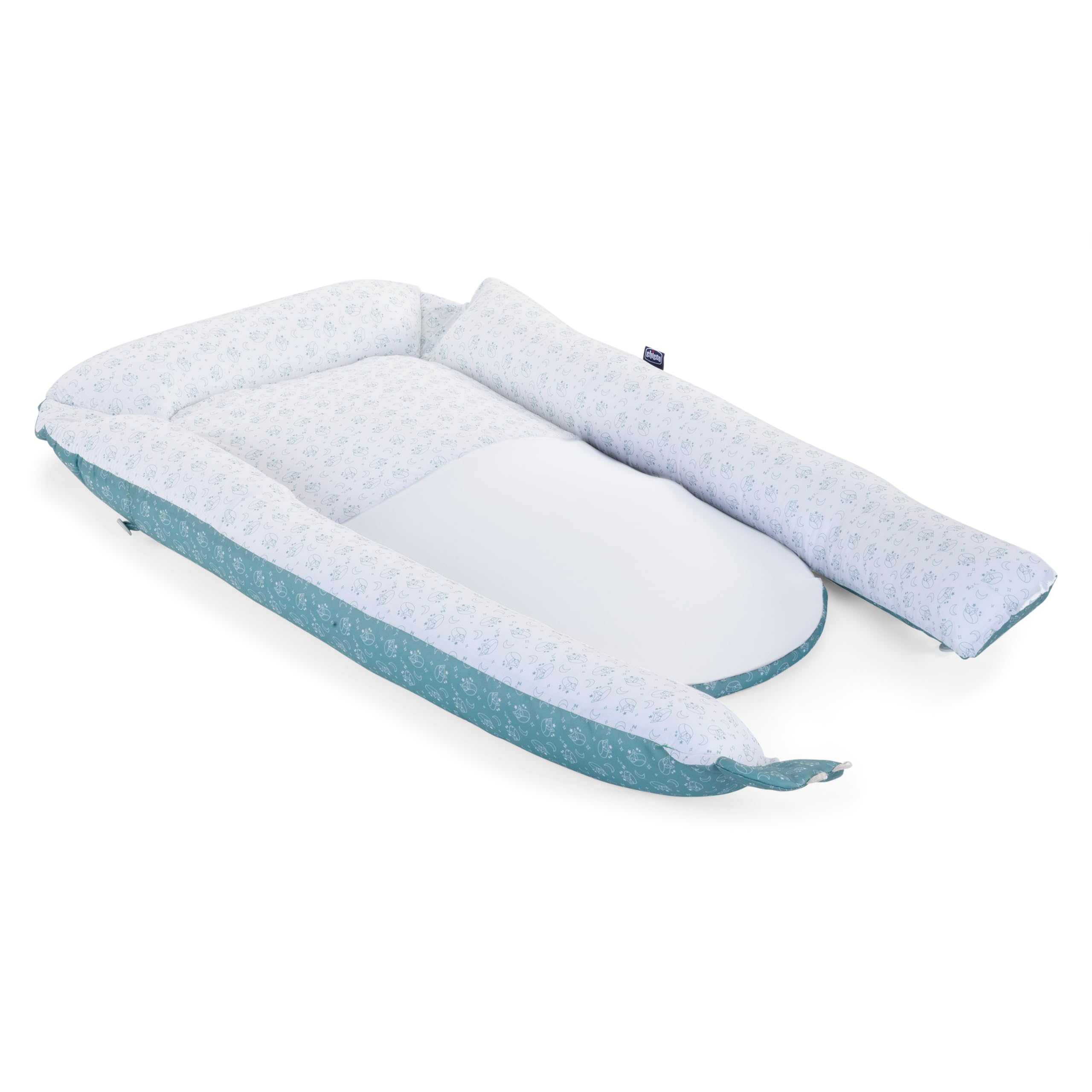 Chicco Mummy Pod, Riduttore Culla e Lettino, Impermeabile e Traspirante, con Speciale Rete 3D e Inserto anti-pipì, Regolabile, con 3 Lunghezze, Lavabile a Mano, Riduttore Neonato, Grigio, Foxy