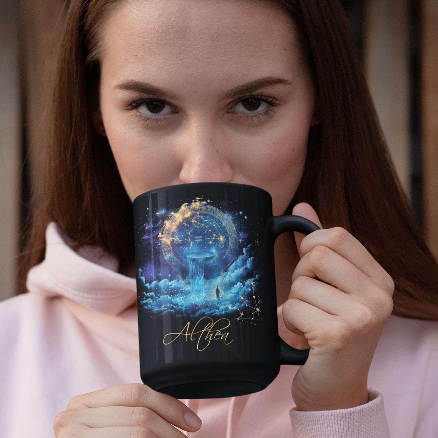 Amazon.com: Personalized Name Aquarius Zodiac Ceramic Mug, Vibrant  Astrological Sign Coffee Cup, Customized Constellation Black Mug 11oz 15oz,  Custom Astronomical Design With Constellations Mug : Home & Kitchen