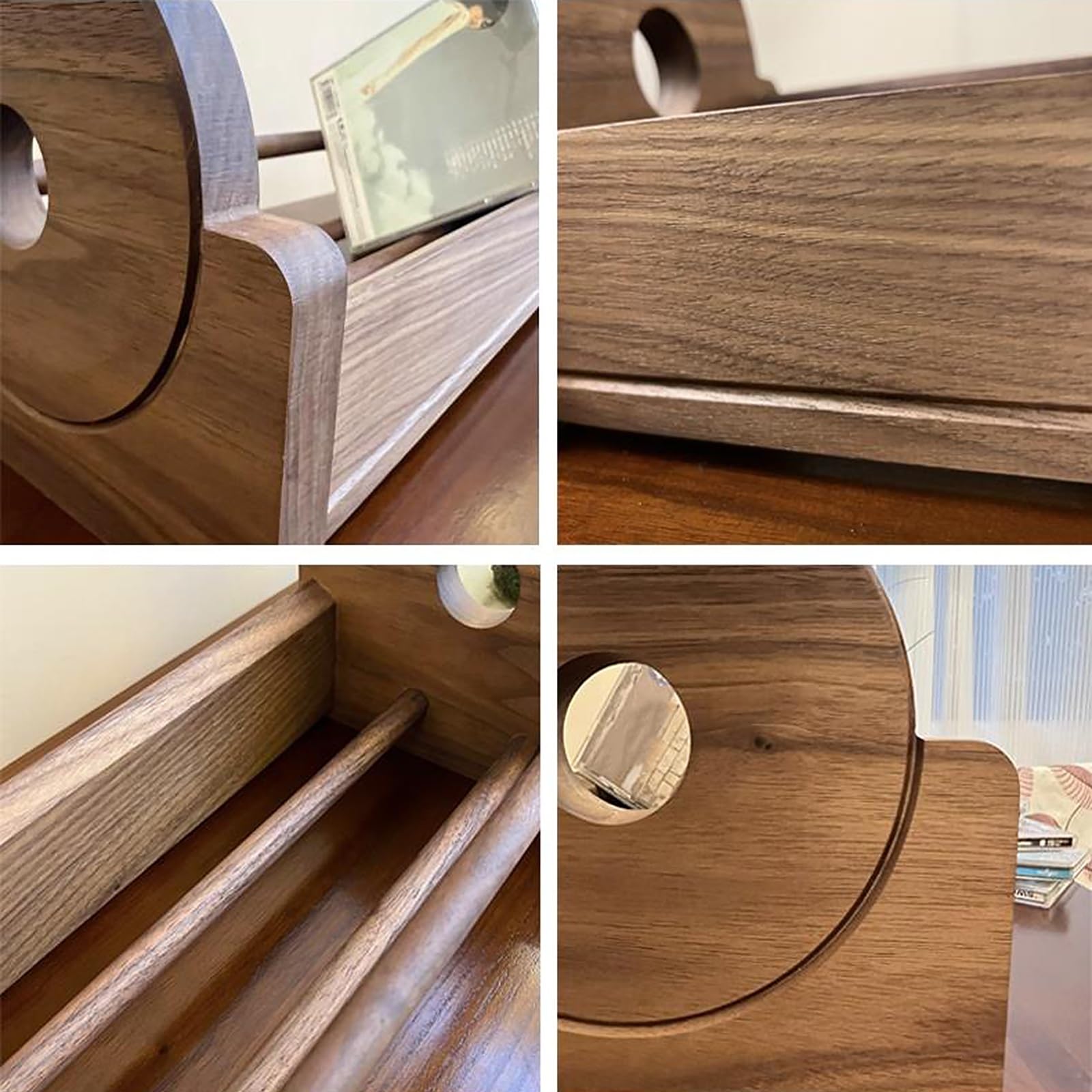 Amazon.com: Tabletop CD Storage Display Rack, Wood Vinyl Record