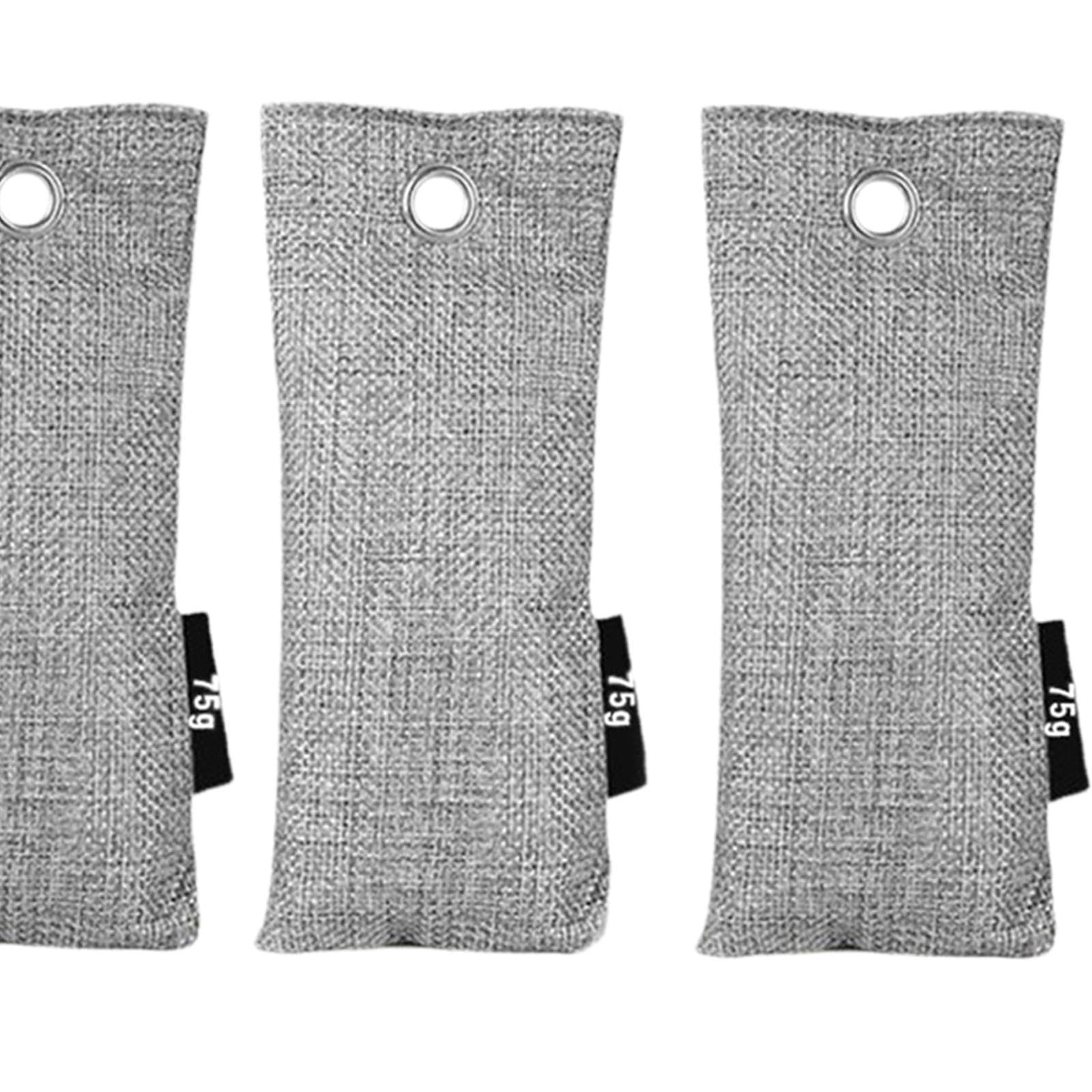 Qianly Air Purifying Bags Purifier Bags Natural Activated Bamboo Charcoal Odor Absorber Air Purification Accessories for Car Bedroom, 8 Bags