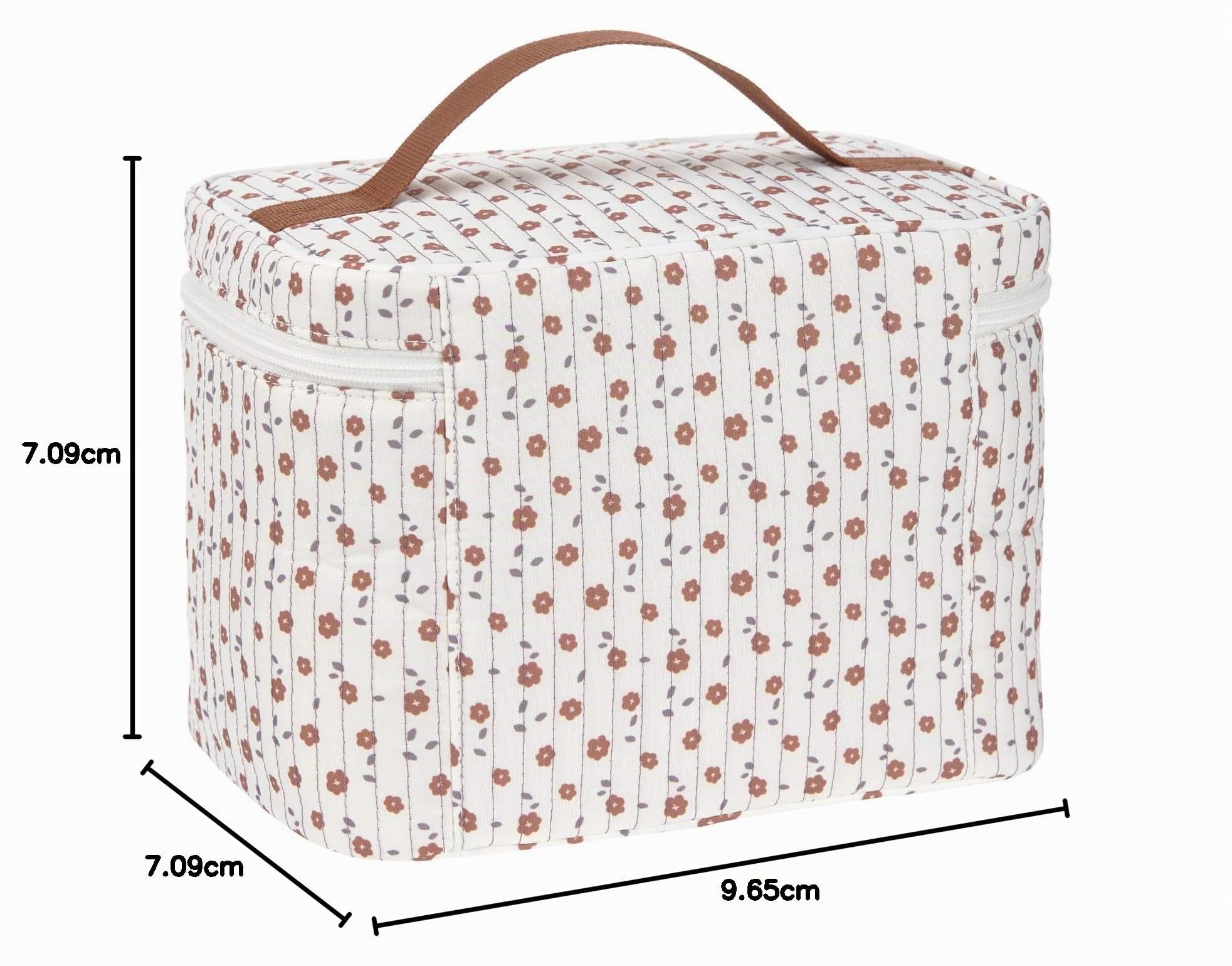 LÄSSIG Organizzatore per fasciatoio Organizzatore per pannolini da portare con sé/Casual Nursery Caddy To Go Flowers White