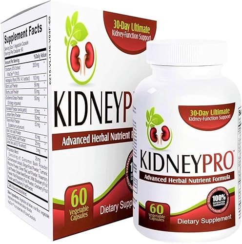 Kidney-Pro (todo en 1) con 21 suplementos de salud renal en 1 fórmula que incluye extracto de arándano, suplemento de apoyo total del riñón,