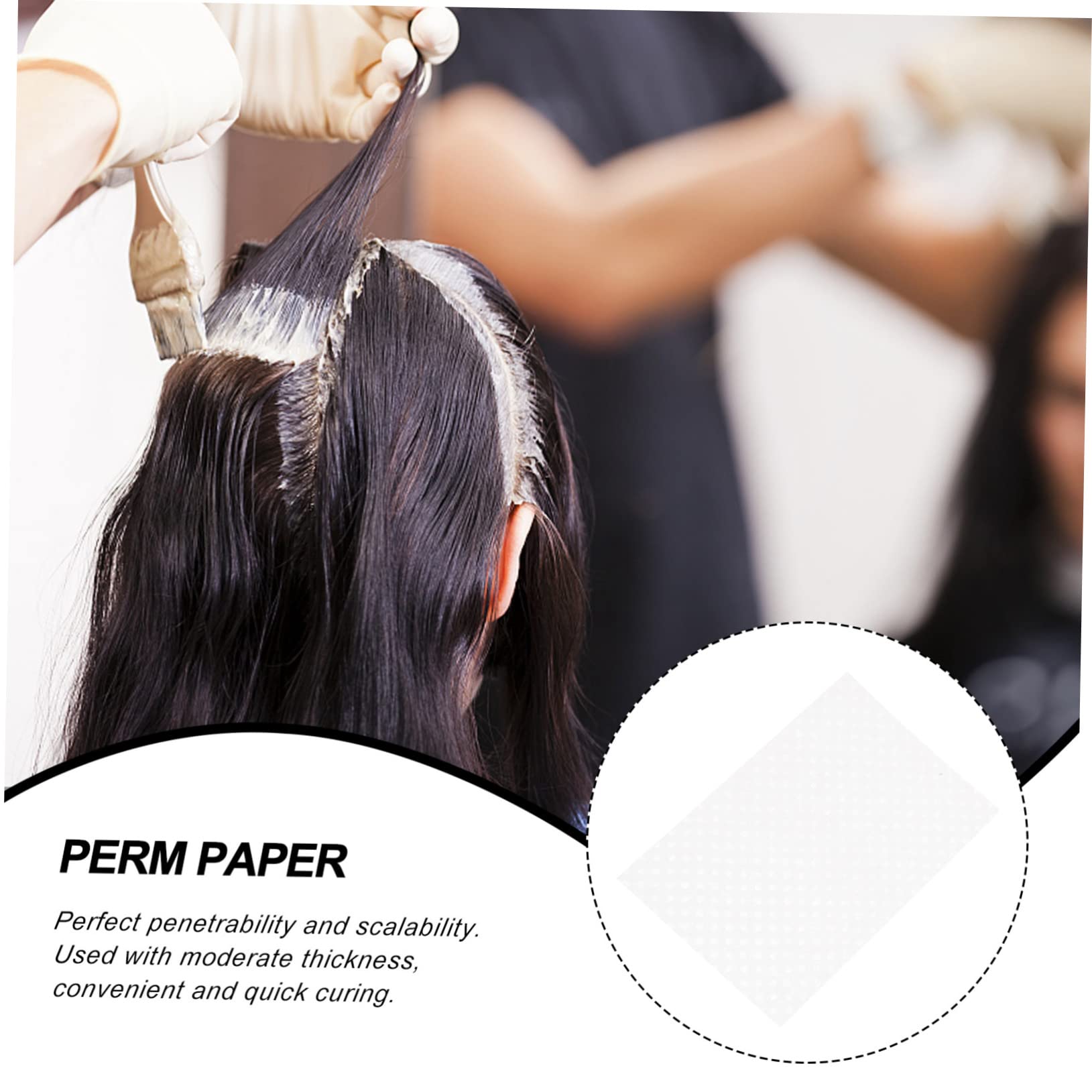Beatifufu Hair Perming Tool Barber Shop Supplies 1000 Sheets Perm Paper for Hair Stylist