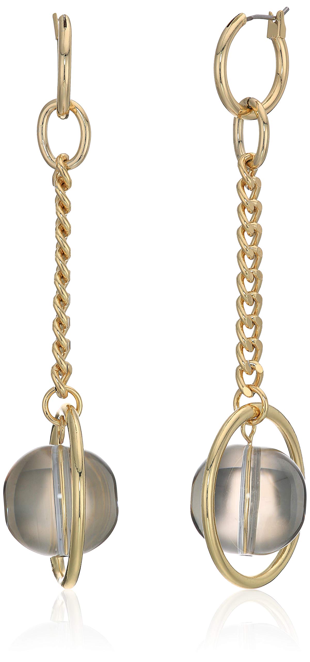 Ball And Pearl Linear Drop Earrings, Multi, One Size