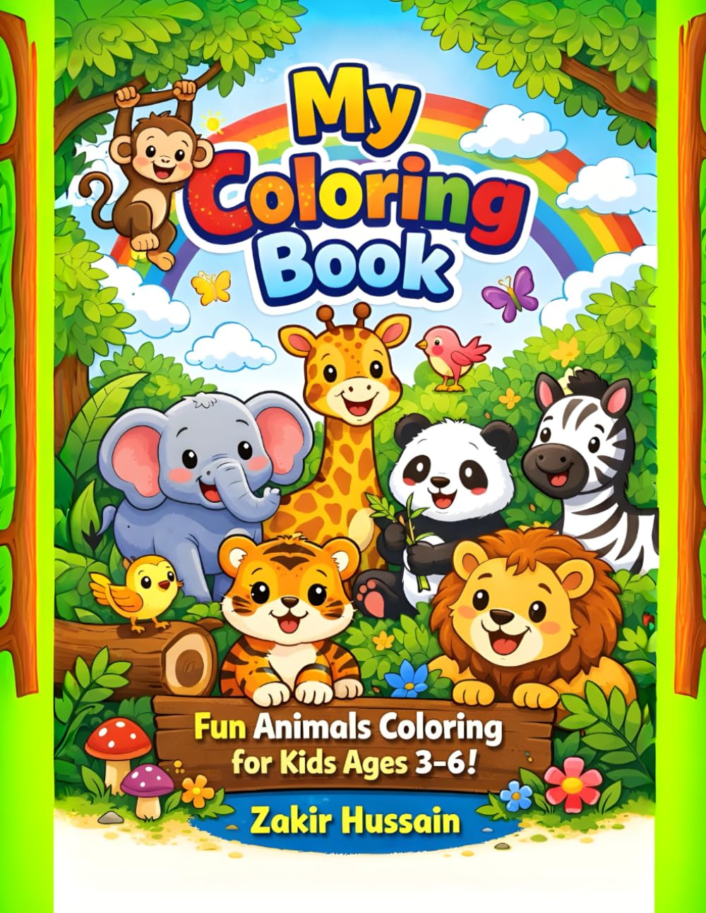 My Coloring Book: Animals and Gadgets Coloring Book for Kids Ages 3–6: Fun and Easy Coloring Pages with Cute Animals and Cool Gadgets for Toddlers and Preschool Kids