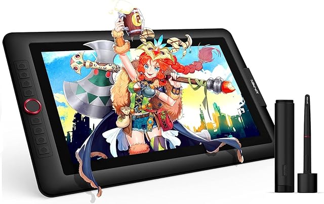 XP-Pen Artist15.6 Pro 15.6 Inch Graphics Drawing Tablet Pen Display 1920 x 1080 FHD IPS Monitor 88% NTSC Gamut Coverage Support Tilt Function 8192 Pen Pressure With Drawing Stand