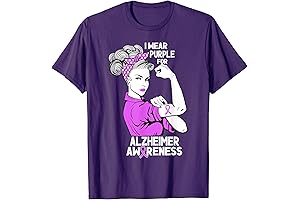 Purple For Dementia Alzheimers Awareness June T-Shirt