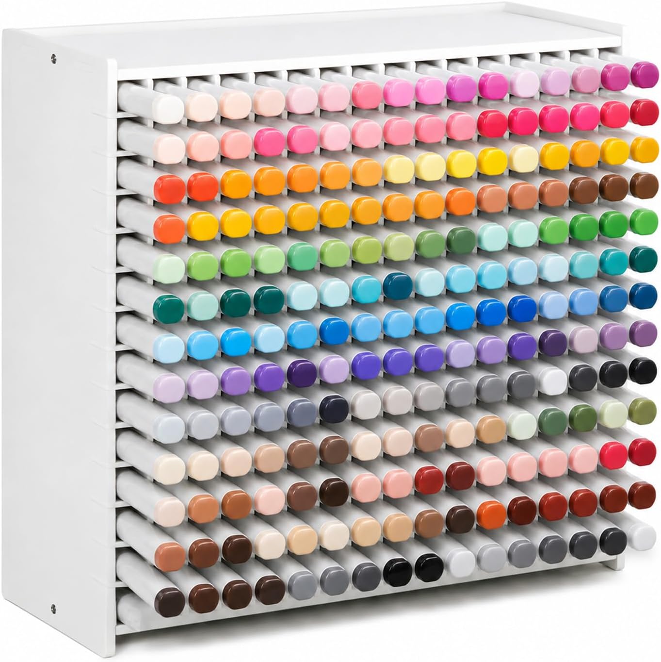 Marker Storage Organizer Compatible with Copic Markers, 240 Slots Vertical Marker Holder, Desktop Art Pen Display Rack for Artists, Sketching, Coloring & Manga Illustration