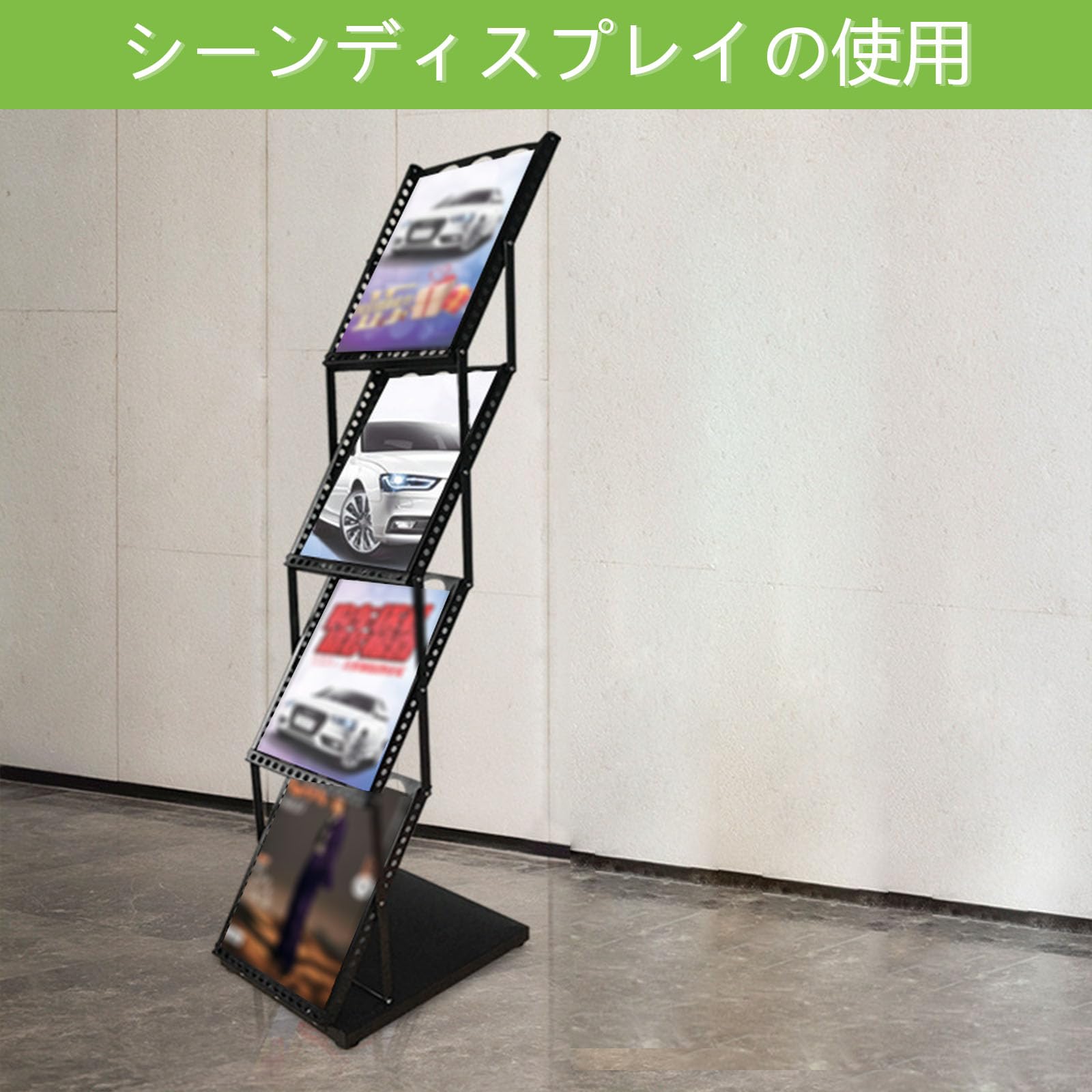 折りたたみ 大型 パンフレットスタンド チラシ マガジンラック 3×10段 Amazon.co.jp: マガジンラック パンフレットホルダー 屋外 チラシ