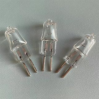 GWAYUANY 5Pcs Halogen Light Bulbs G6.35 24V 50W 75W Halogen Bulb G6.35 24V 35W Stage Light Bulb G6.35 24V 100W 150W 250W Medical Instruments Lathe Grinder,Warm White 150W