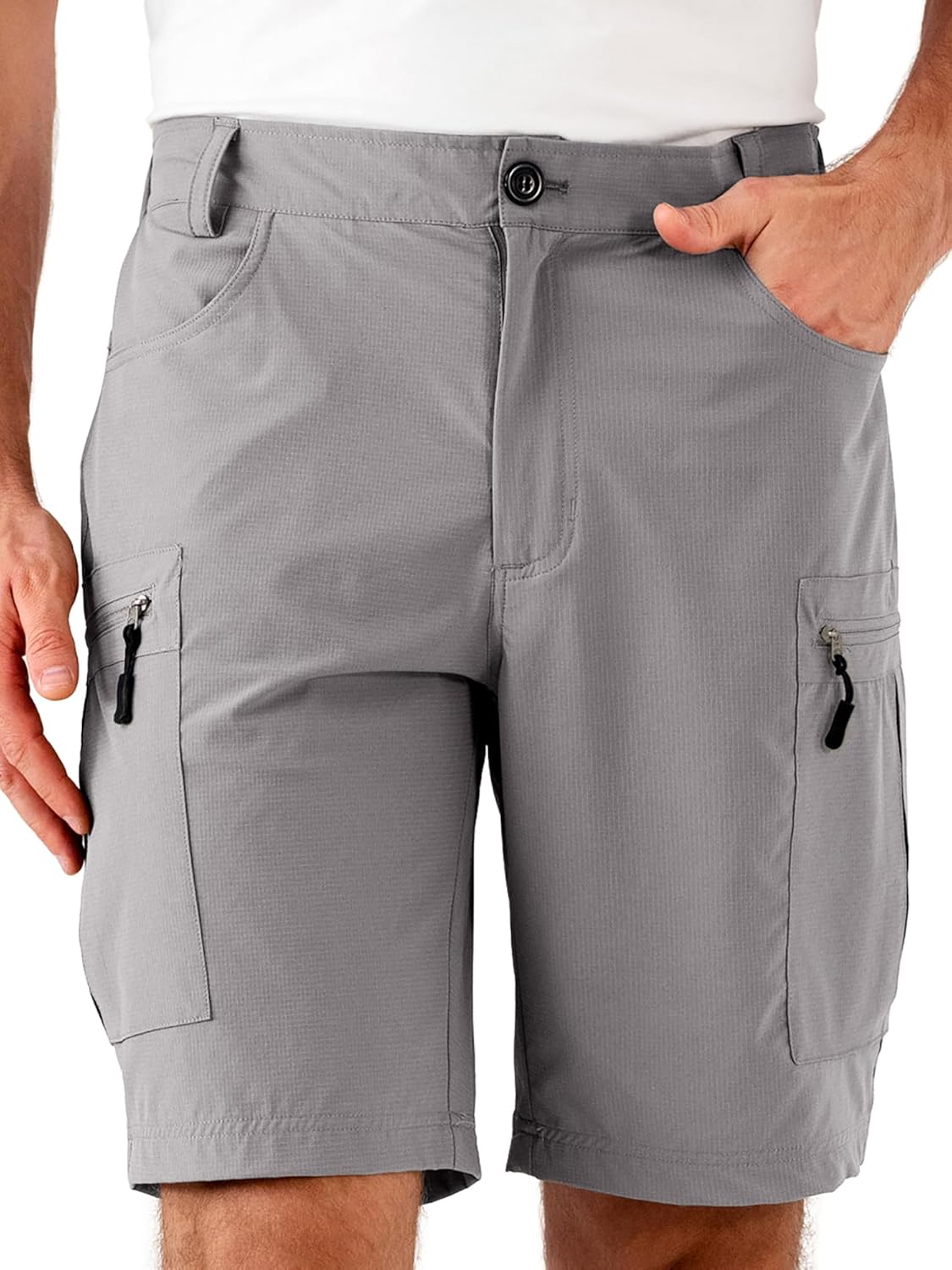 Mens Hiking Cargo Shorts Stretch Quick-Dry Outdoor Casual Work Shorts for Men Camping Fishing