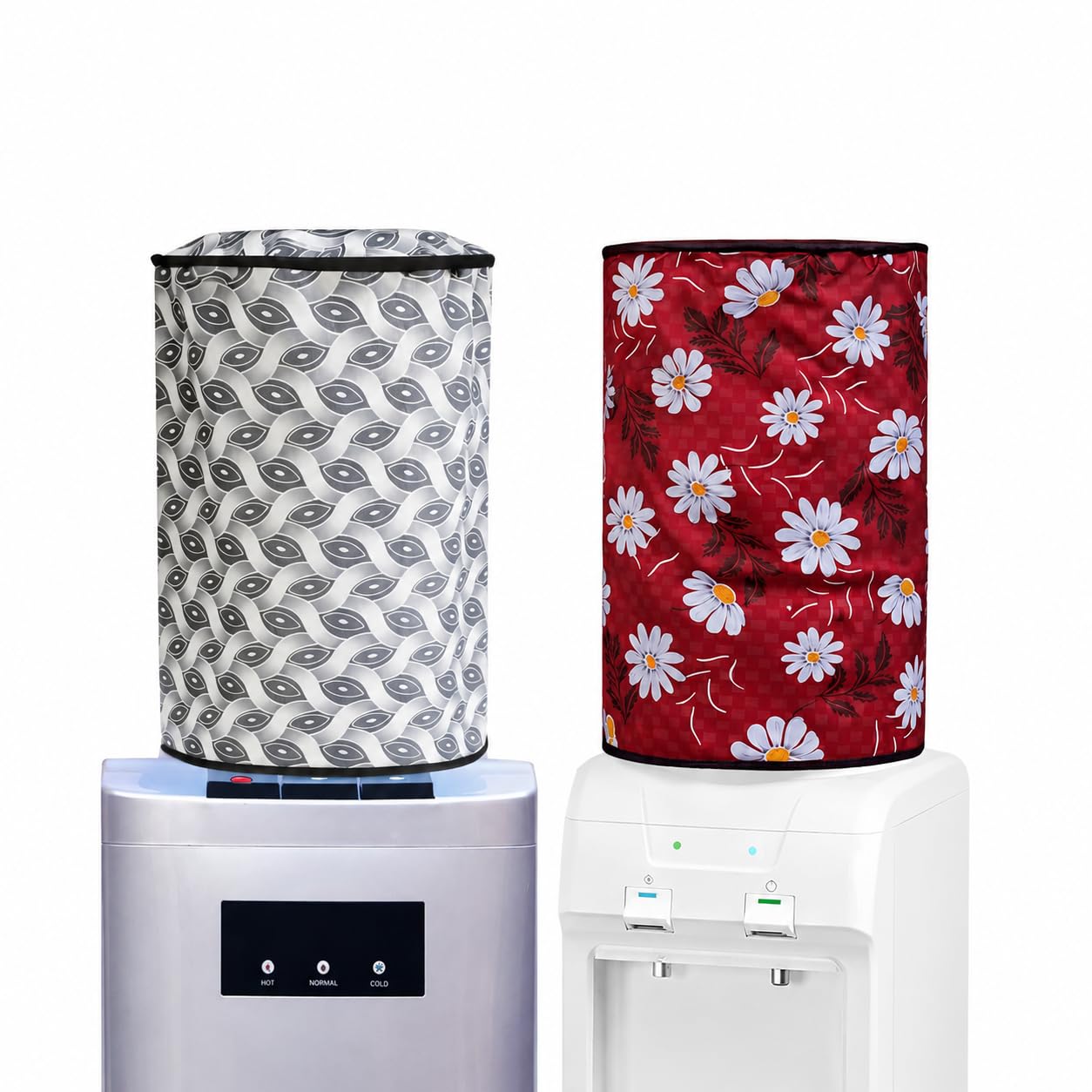 Pack of 2 Pics Khushimit 20 Litre Water Dispenser Bottle Cover, Fabric Dust Protector, Reusable Washable Dustproof Water Jar Cover for Home, Office, School & Dispenser Use (Multicolour-9)-image-42
