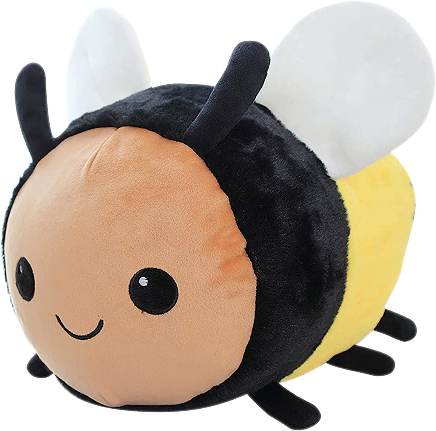Bee Plush Toy, Super Soft Bee Plush Doll Kawaii Honeybee Plush Pillow Cushion Animal Stuffed Plush Doll Halloween Birthday Gift for Kids Boys Girls, 30cm