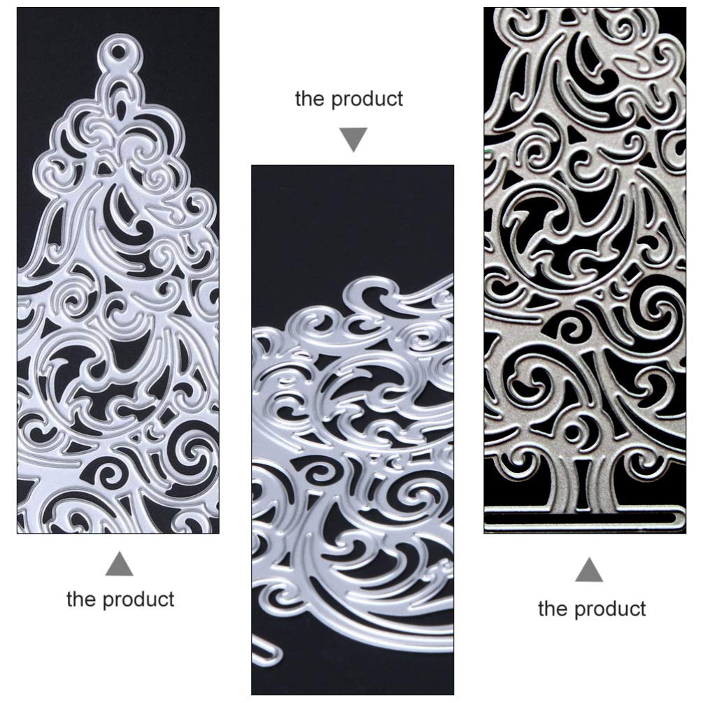 MILISTEN Christmas Cutting Dies Holiday Card Making Metal Stencil Xmas Tree Cutting Stencil Template Molds for DIY Crafts Supplies - Image 3