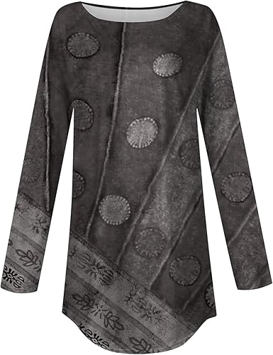 Miniatura 3 de Womens Tops Dressy Casual Long Sleeve Halloween Sweatshirts Scoop Neck Winter T Shirt Casual Loose Pullover Tops