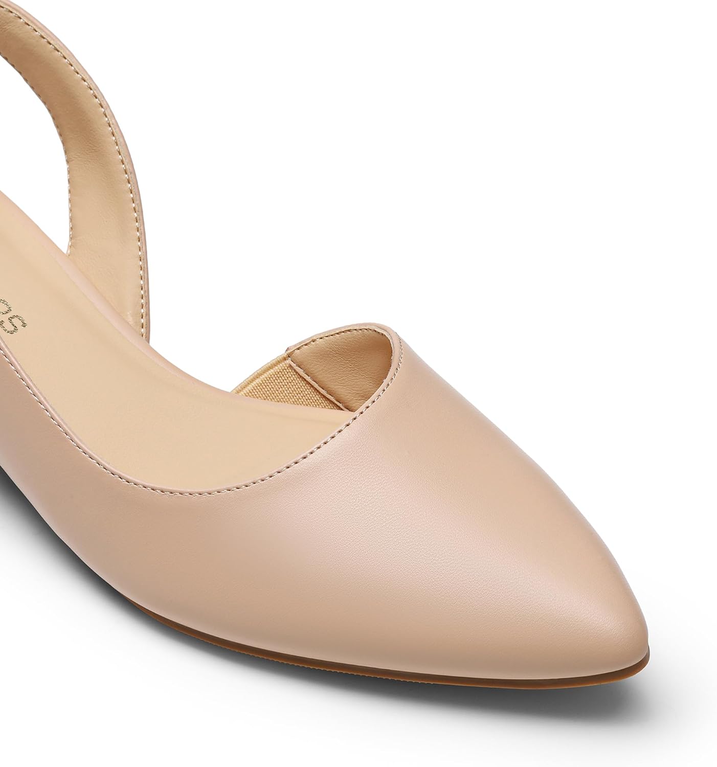 DREAM PAIRS Womens Slingback Kitten Low Block Heels Closed Pointed Toe Ankle Strap Elegant Dressy Pumps Wedding Party Dress Shoes for Women - Image 4
