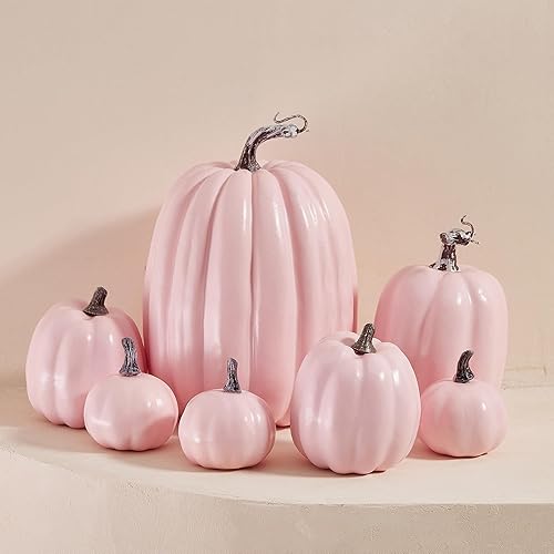 Miniatura 2 de 7 calabazas artificiales de todos los estilos, decoración de Halloween, estilo rural, granja, calabaza, temporada de cosecha, día de Acción de