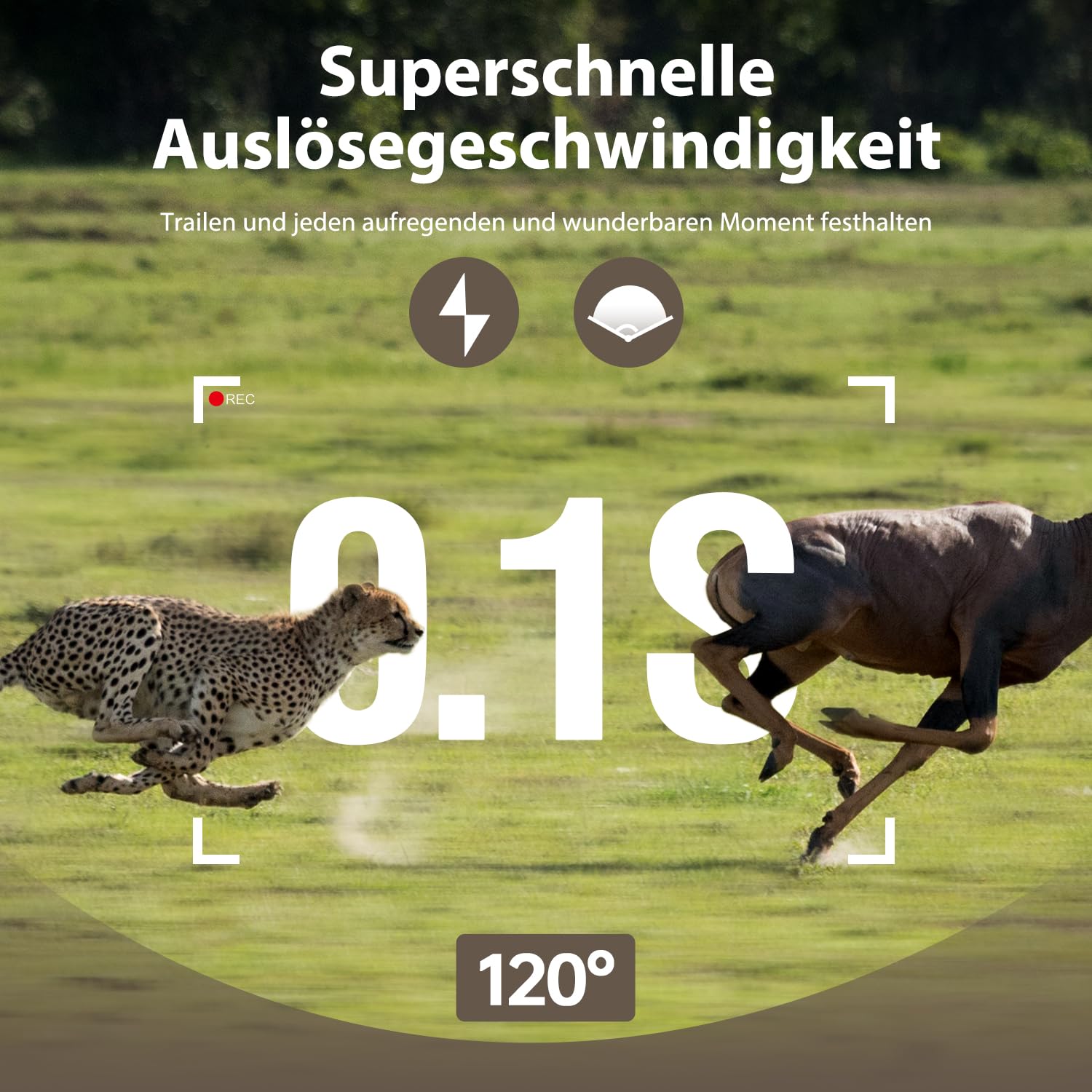 VOOPEAK Wildkamera Solar WLAN 4K 30fps 85MP, Wildkamera mit Handyübertragung APP, Wildtierkamera mit Bewegungsmelder Nachtsicht 120° Weitwinkel IP66 wasserdichte mit 32GB Micro SD Karte