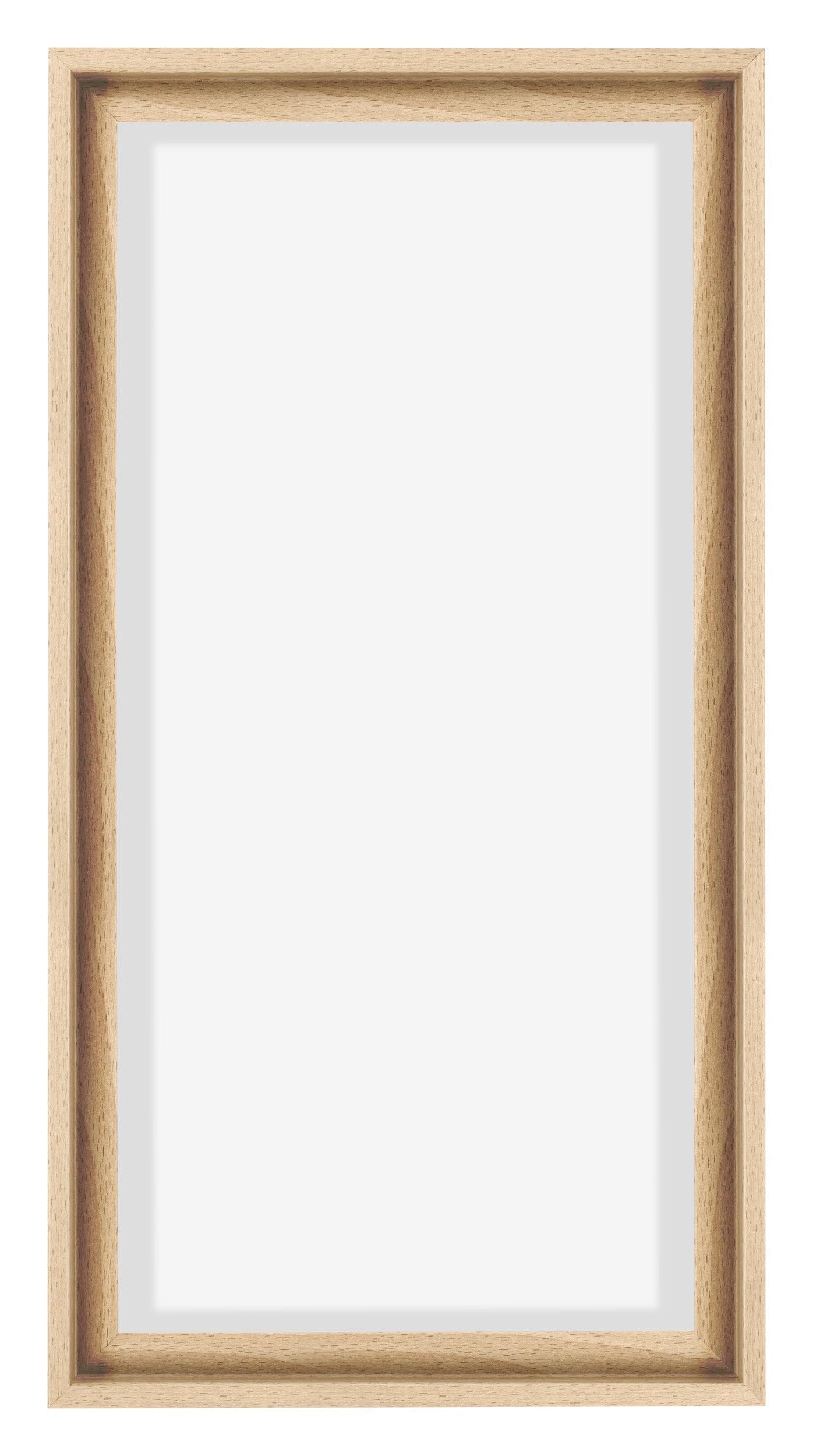 yd. Your Decoration - Marco flotante para lienzo 30x60 - Haya - Para lienzos con bastidor - MDF - Lyon