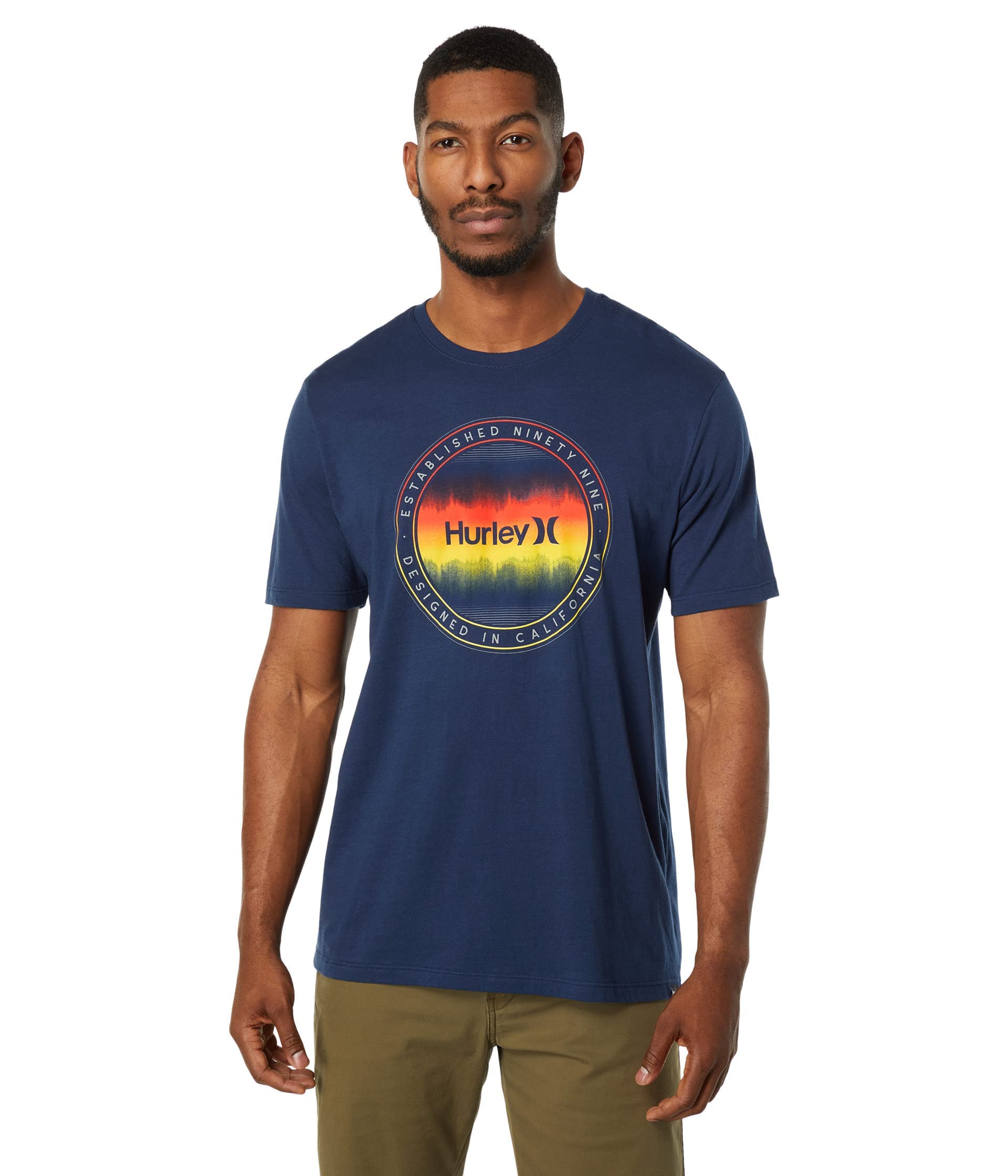 T-shirt Hurley Wavellength au motif graphique inspiré de l'océan taille L - 4